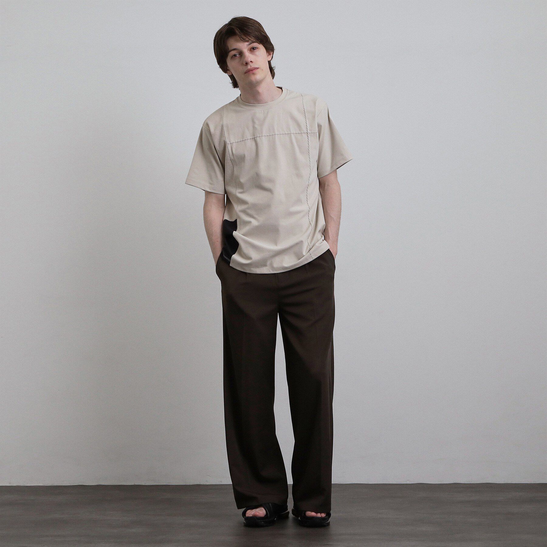 tk.TAKEO KIKUCHI「ダッシュライン切替Tシャツ」|Tシャツ・カットソー|