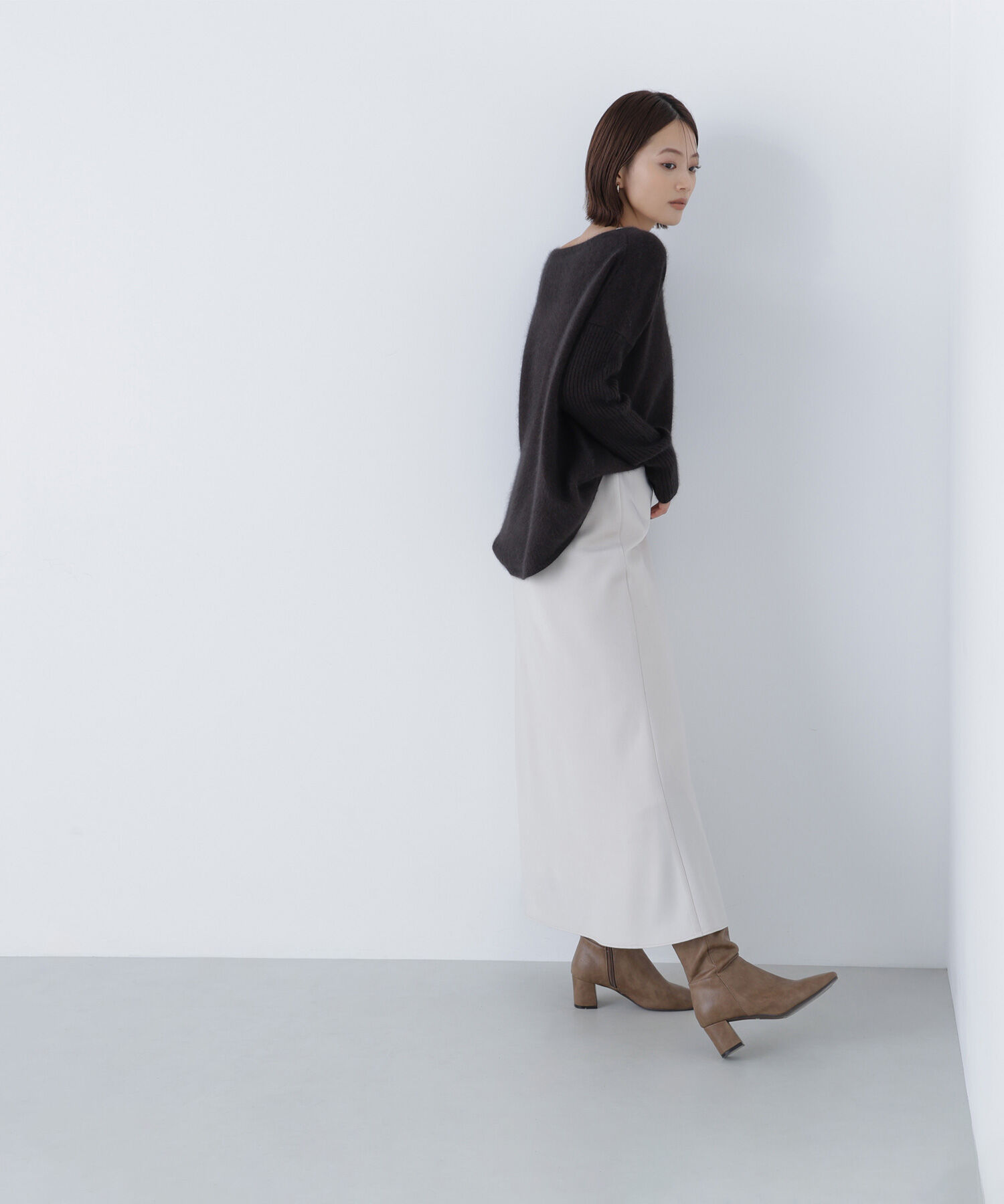 「ウールブレンドヘアリーニット」|ニット・セーター|