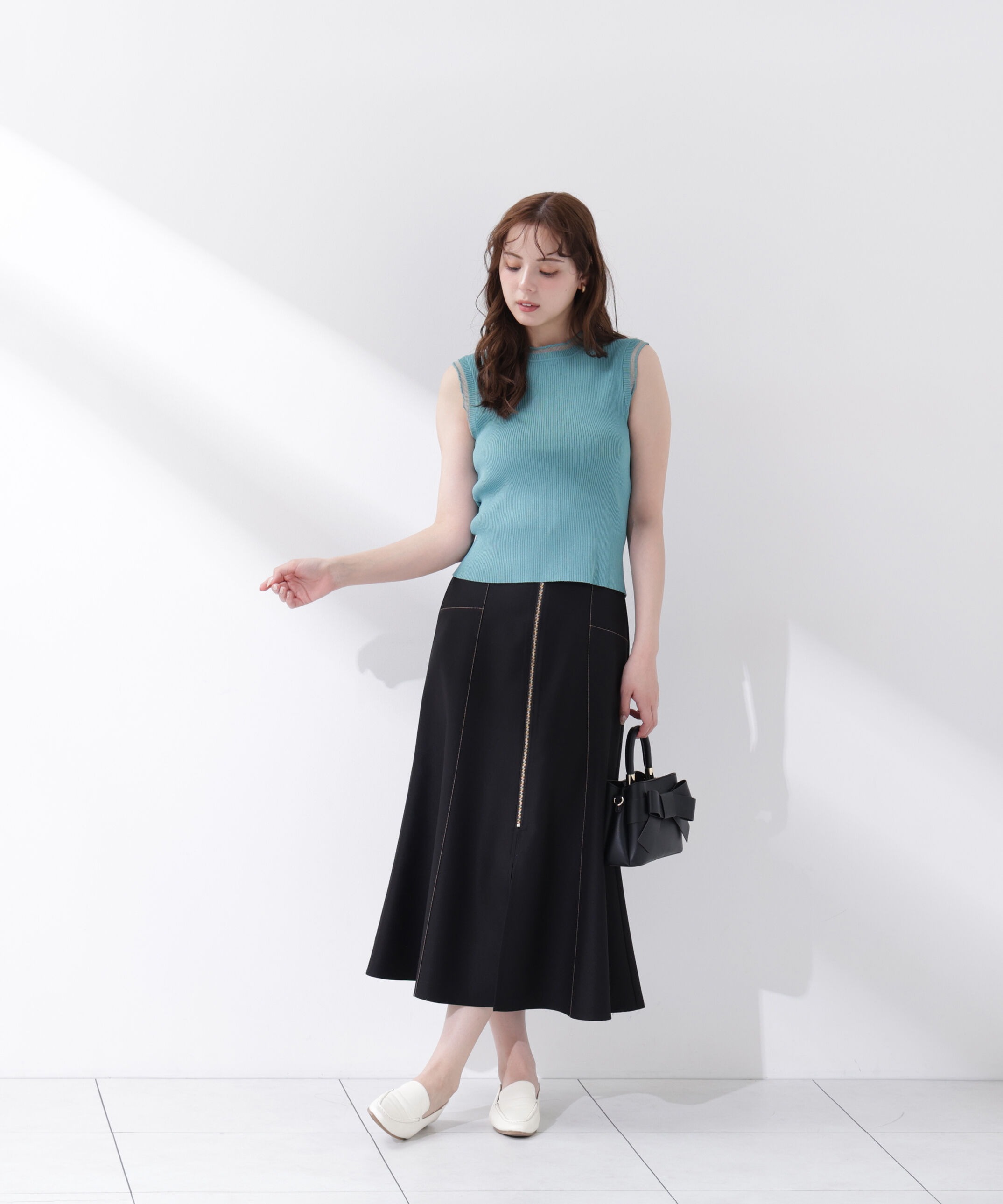PROPORTION BODY DRESSING「＜中川紅葉さん着用＞フロントジップマーメードスカート」|スカート|