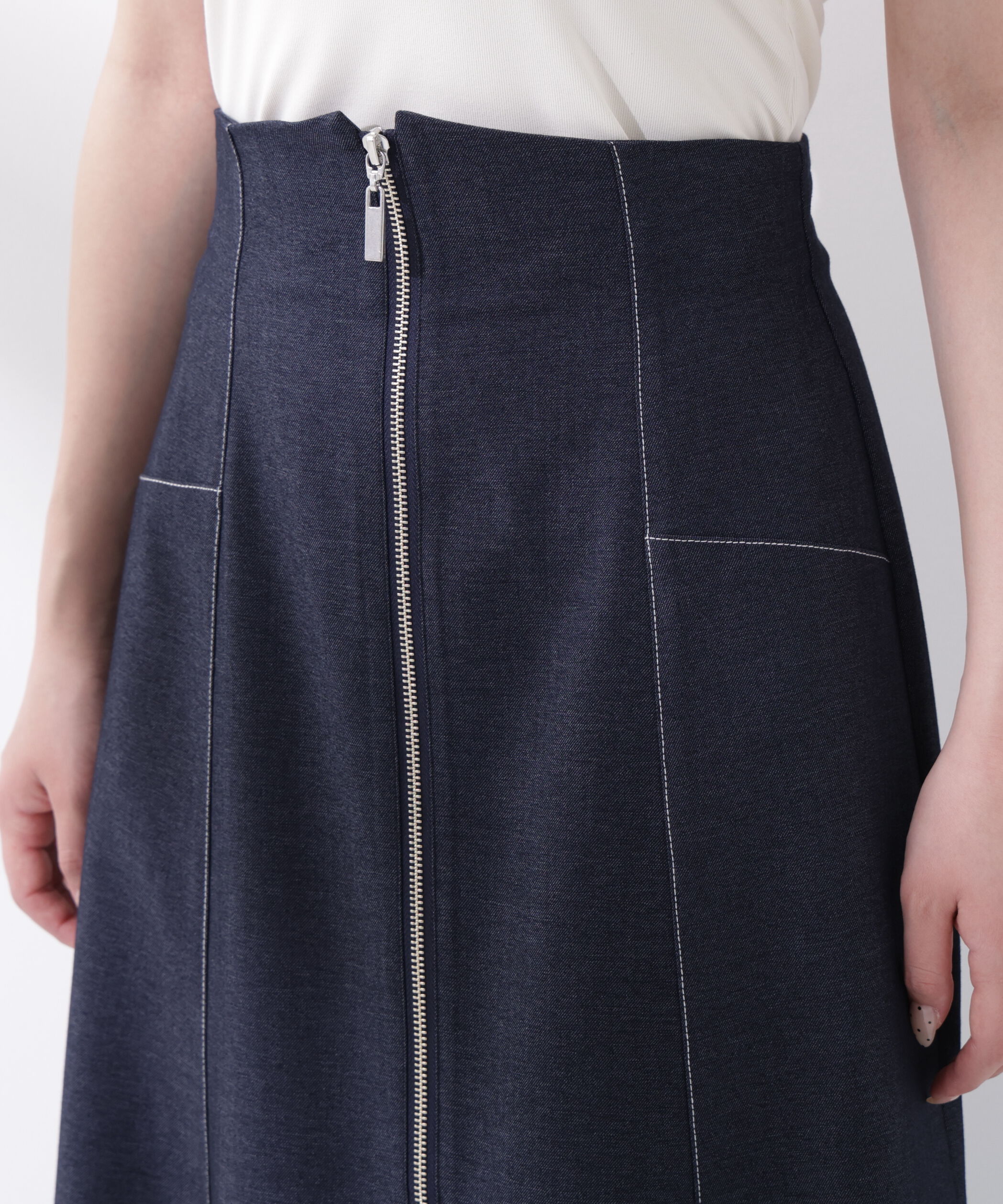 PROPORTION BODY DRESSING「＜中川紅葉さん着用＞フロントジップマーメードスカート」|スカート|