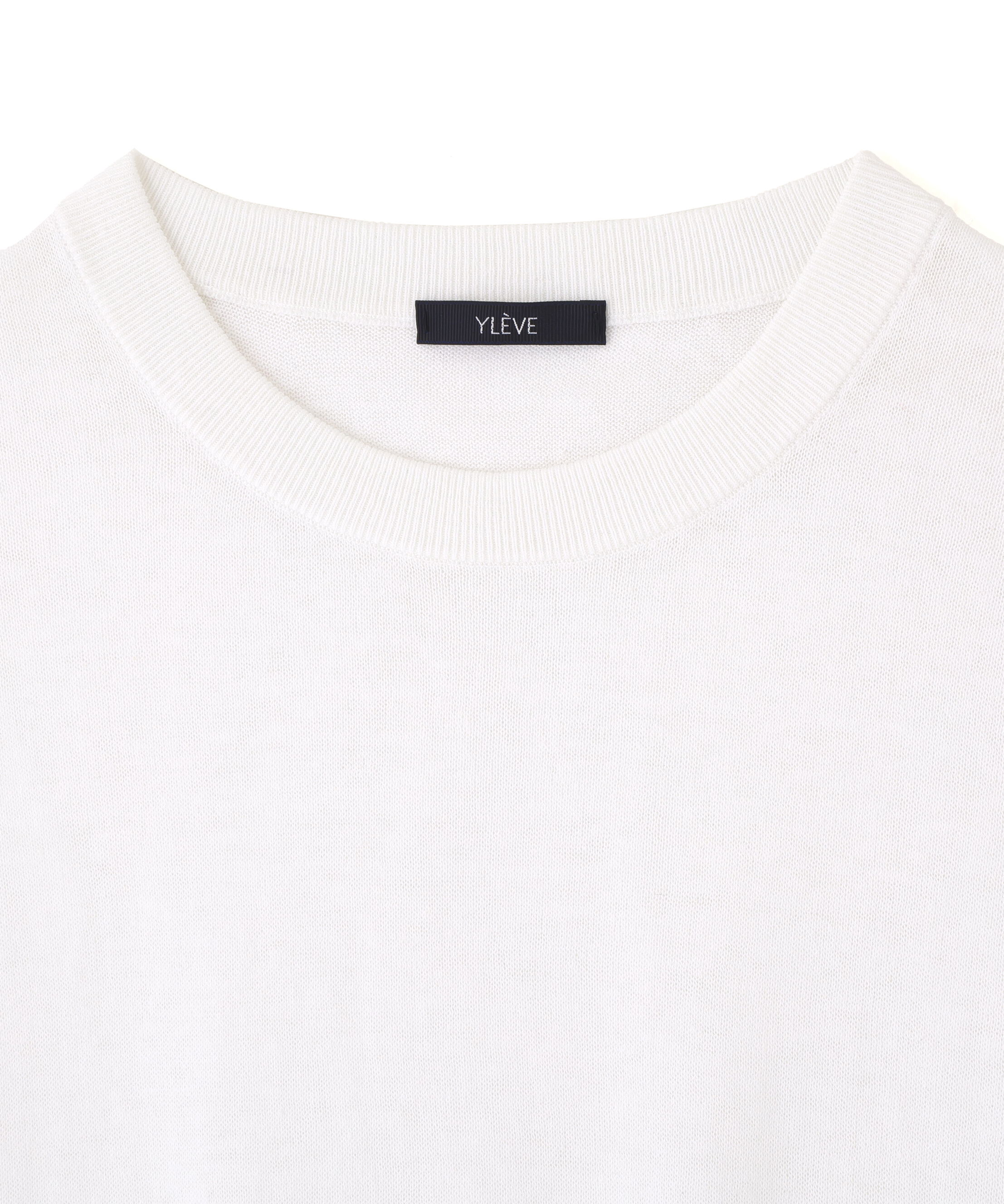 YLEVE 「YLEVE / COTTON LINEN KNIT ASYMMETRY PULLOVER」|ニット・セーター|
