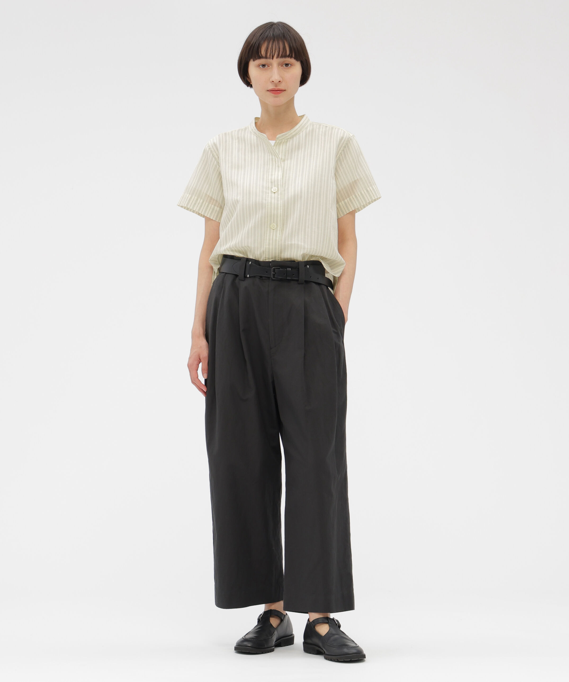  「COTTON SILK GRAPHIC STRIPE SHIRT」|シャツ・ブラウス|