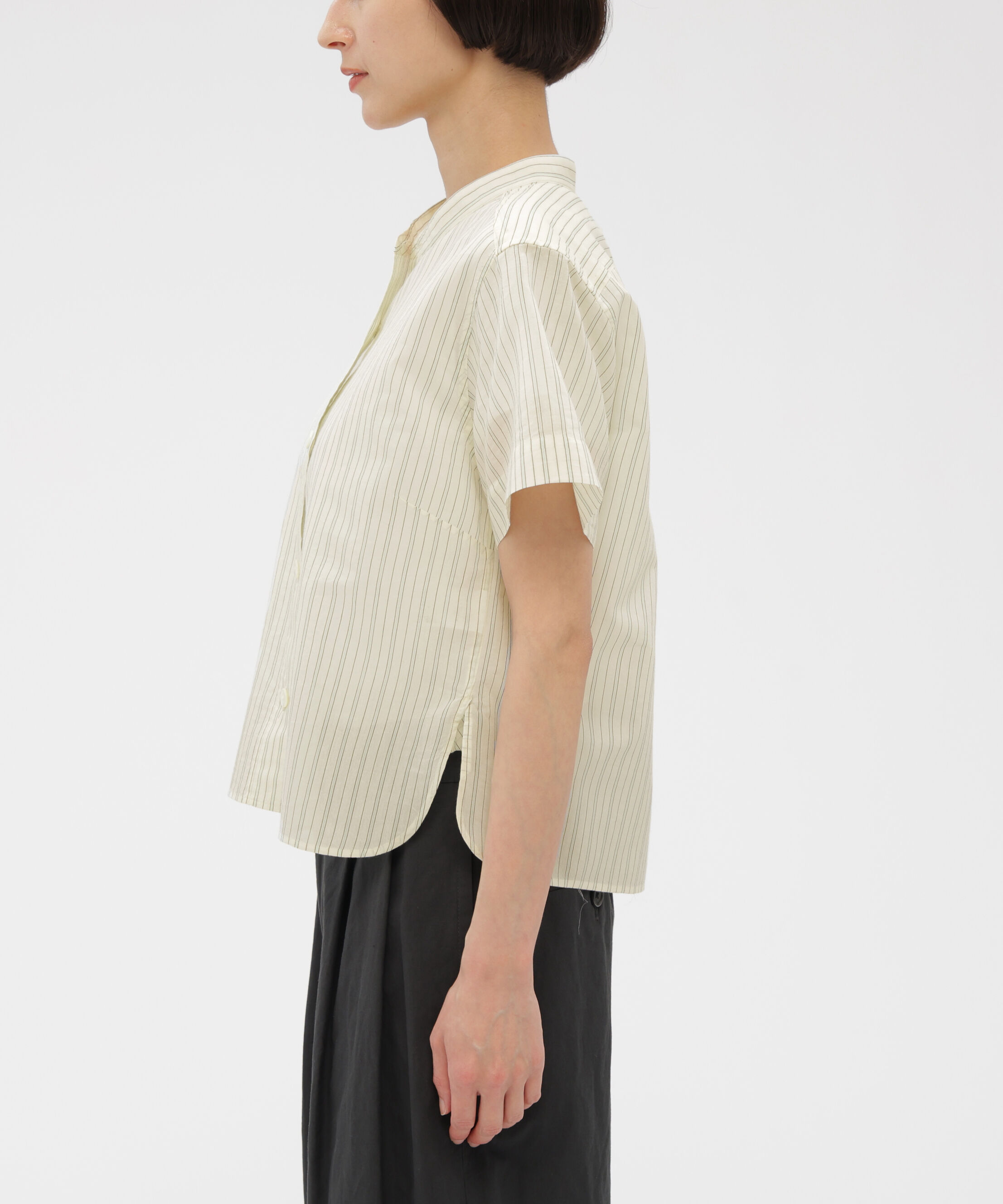  「COTTON SILK GRAPHIC STRIPE SHIRT」|シャツ・ブラウス|