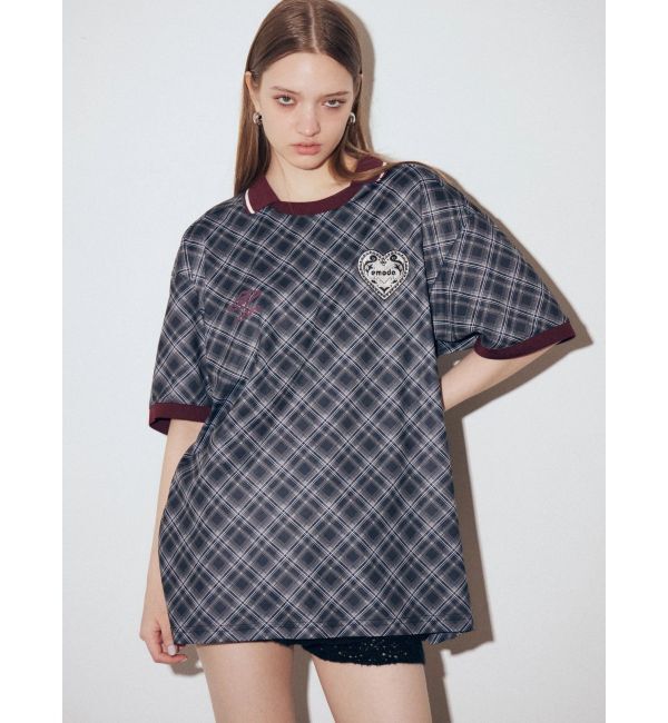 EMODA「【UMBRO&times;EMODA】オーバーボクシーTシャツ」|Tシャツ・カットソー|ブラック