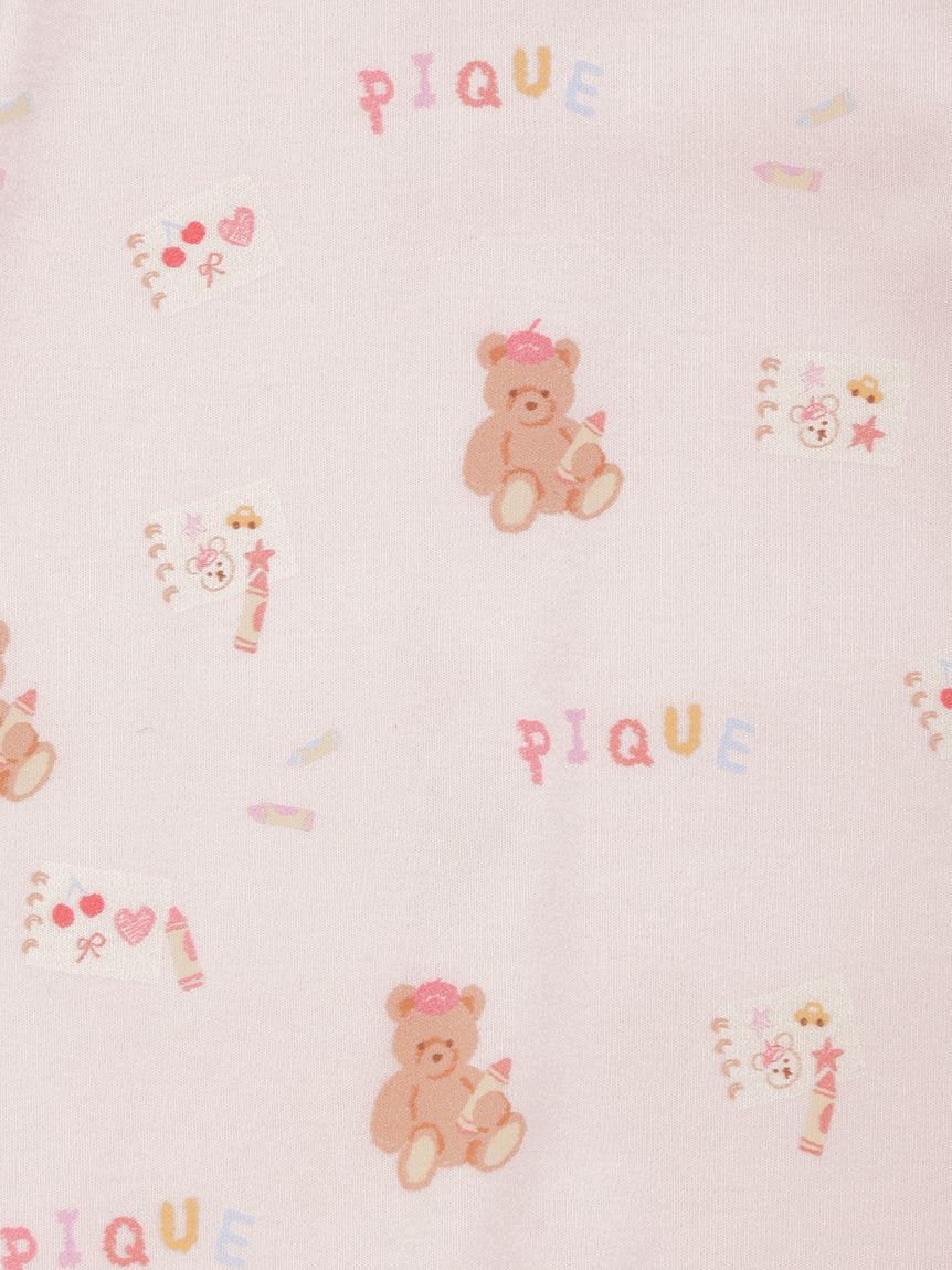 GELATO PIQUE KIDS & BABY「【BABY】ドローイングベア柄ロンパース」|ロンパース|