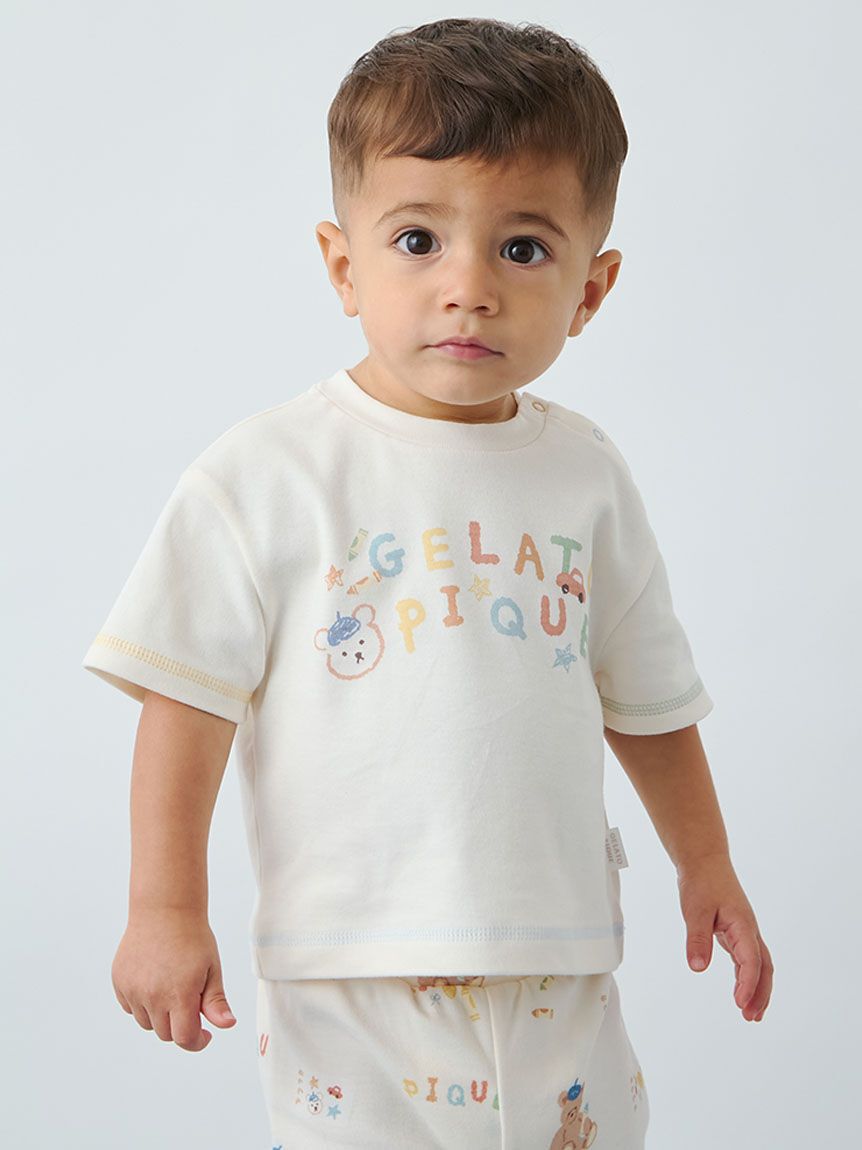 GELATO PIQUE KIDS & BABY「【BABY】ドローイングベアワンポイントTシャツ」|その他ベビーウェア|CRM