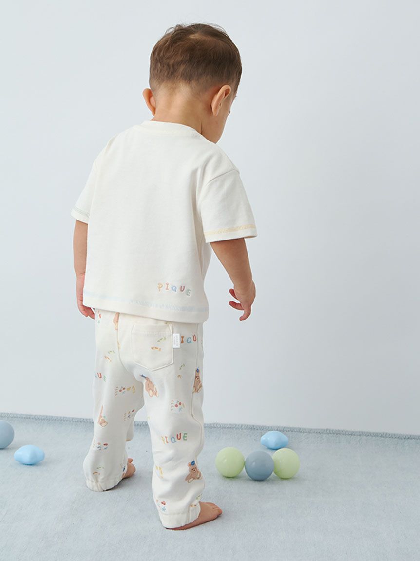 GELATO PIQUE KIDS & BABY「【BABY】ドローイングベアワンポイントTシャツ」|その他ベビーウェア|