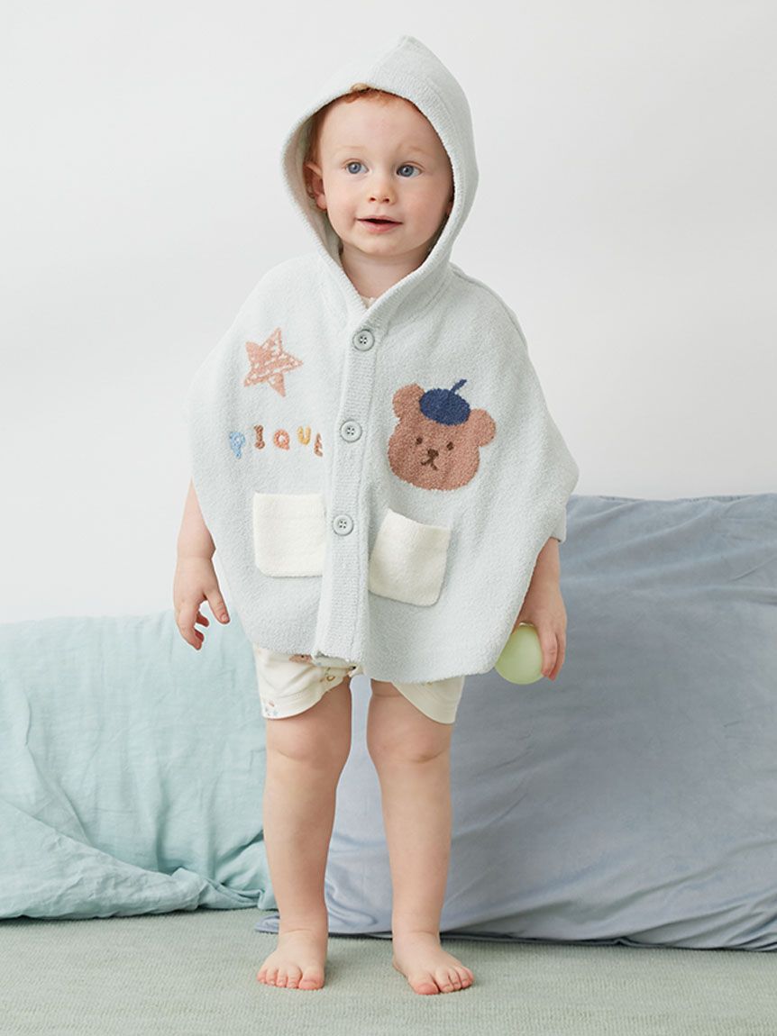 GELATO PIQUE KIDS & BABY「【BABY】エアリーモコドローイングベアポンチョ」|その他ベビーウェア|