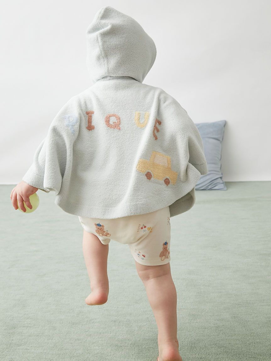 GELATO PIQUE KIDS & BABY「【BABY】エアリーモコドローイングベアポンチョ」|その他ベビーウェア|