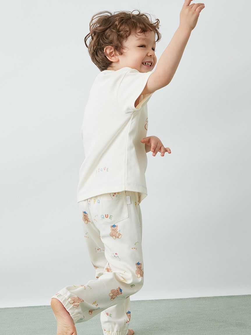 GELATO PIQUE KIDS & BABY「【KIDS】ドローイングベアワンポイントTシャツ」|ルームウェア|