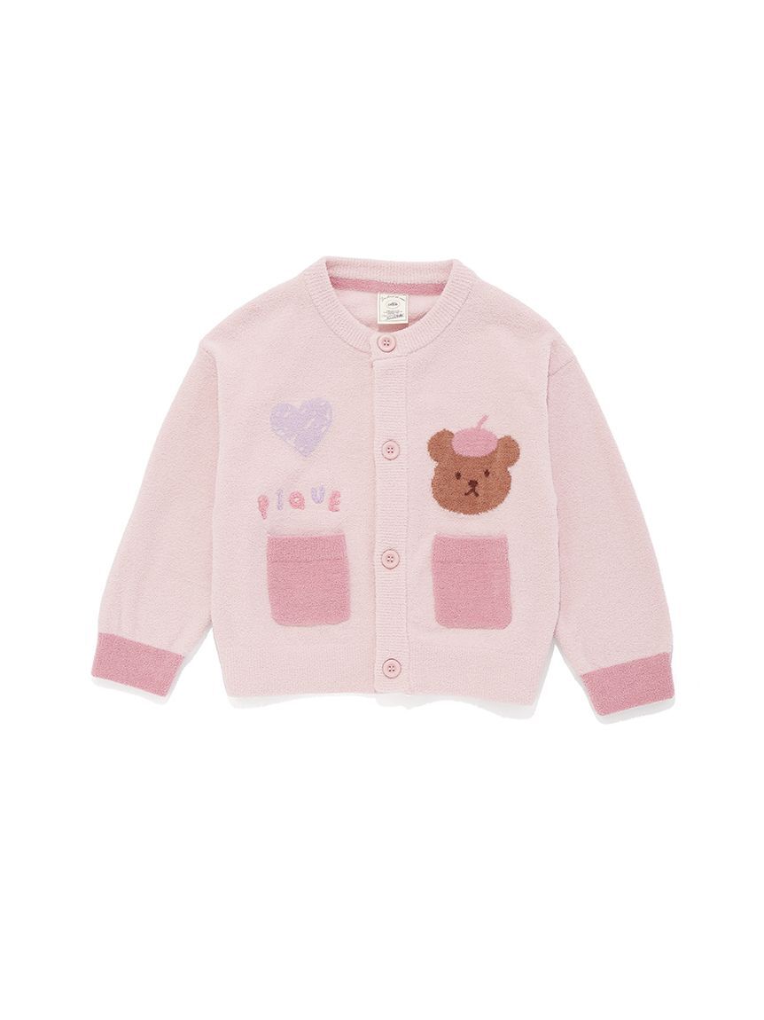 GELATO PIQUE KIDS & BABY「【KIDS】エアリーモコドローイングベアカーディガン」|カーディガン|