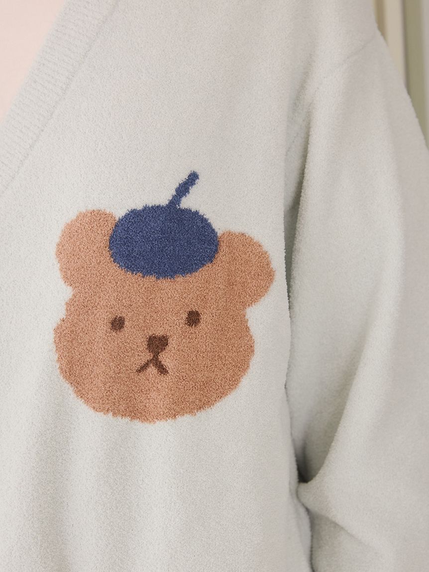 gelato pique「エアリーモコドローイングベアカーディガン」|ルームウェア|