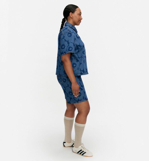 Marimekko「Maridenim Kuvata Unikko シャツ」|シャツ・ブラウス|