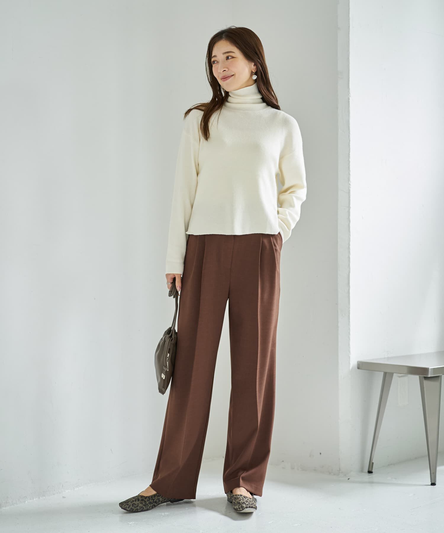 STYLE DELI「ソフトタッチ◆タートルネックワイドトップス」|ニット・セーター|