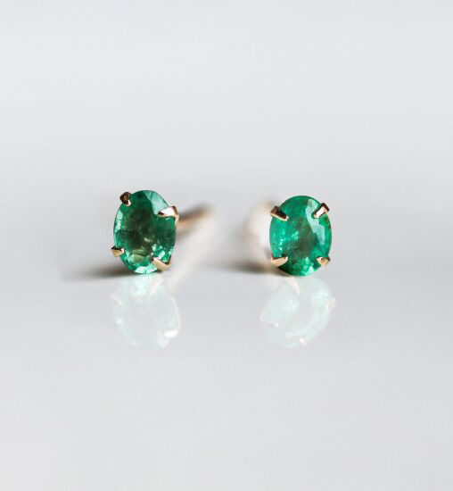  「カラーストーン ピアス | K10YG」|ピアス|