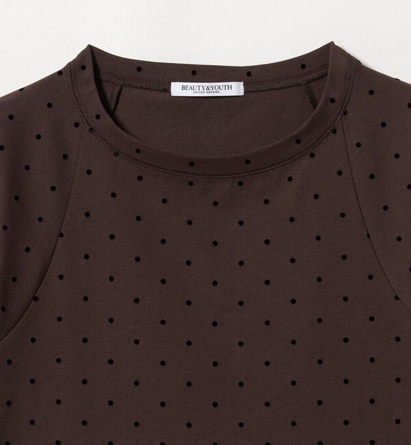 BEAUTY&YOUTH UNITED ARROWS「コットン ドットプリント  Tシャツ」|Tシャツ・カットソー|