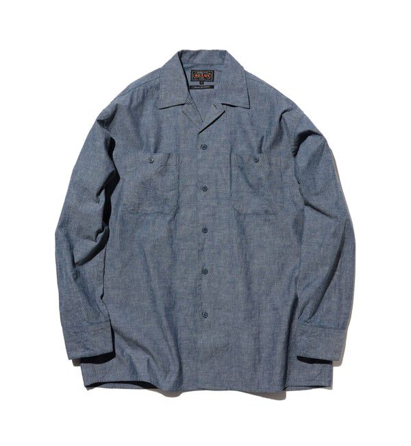 BEAMS PLUS「MIL Open Collar Chambray」|シャツ・ブラウス|