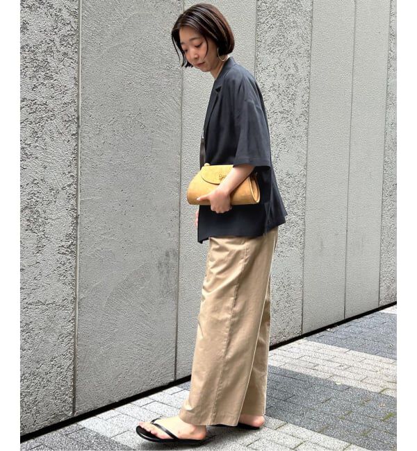 SLOBE IENA「《追加2》リネンレーヨンハーフスリーブジャケット」|その他|