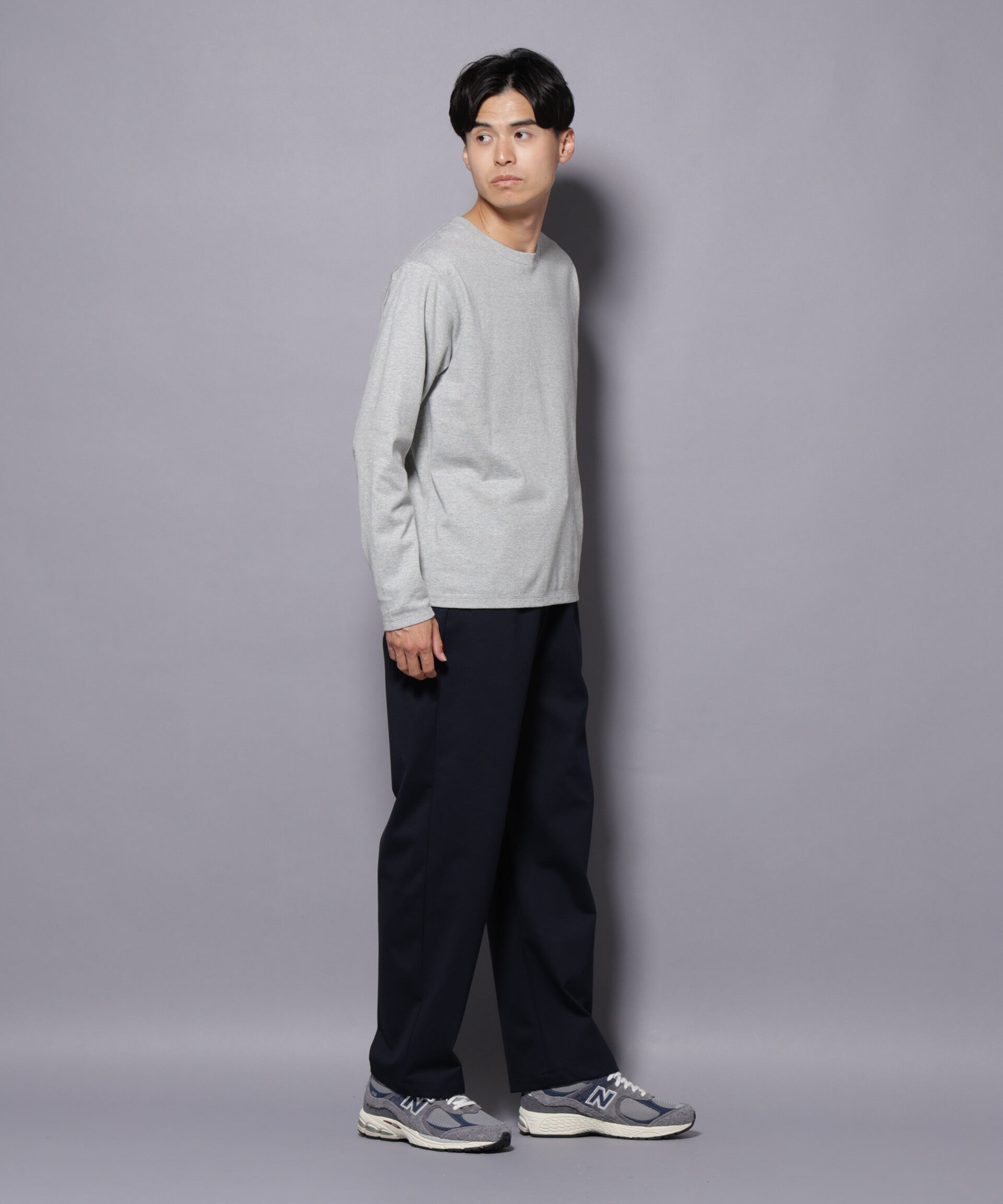 nano･universe「Anti Soaked(R)汗染み防止 クルーネックTシャツ 長袖」|Tシャツ・カットソー|