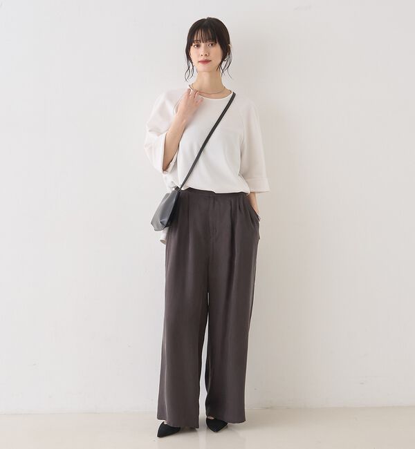 Rouge vif「【セットアップ対応】【新色登場】キュプラフィブリル ワイドパンツ」|その他|