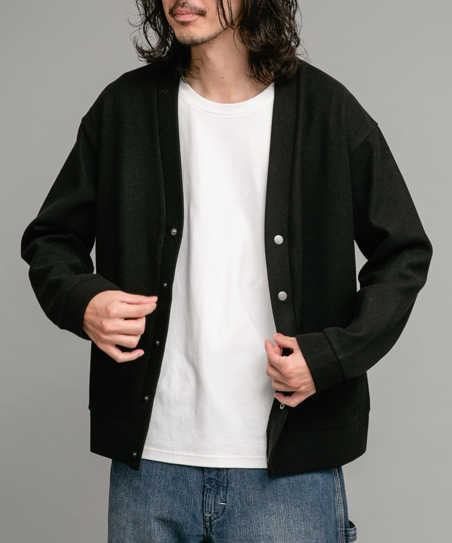 Sonny Label 「ストレッチメルトンカーディガン」|カーディガン|