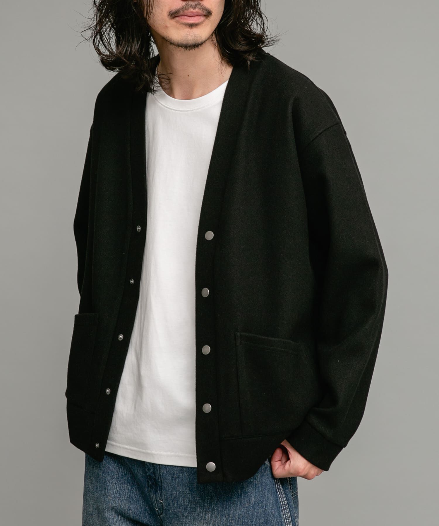 Sonny Label 「ストレッチメルトンカーディガン」|カーディガン|