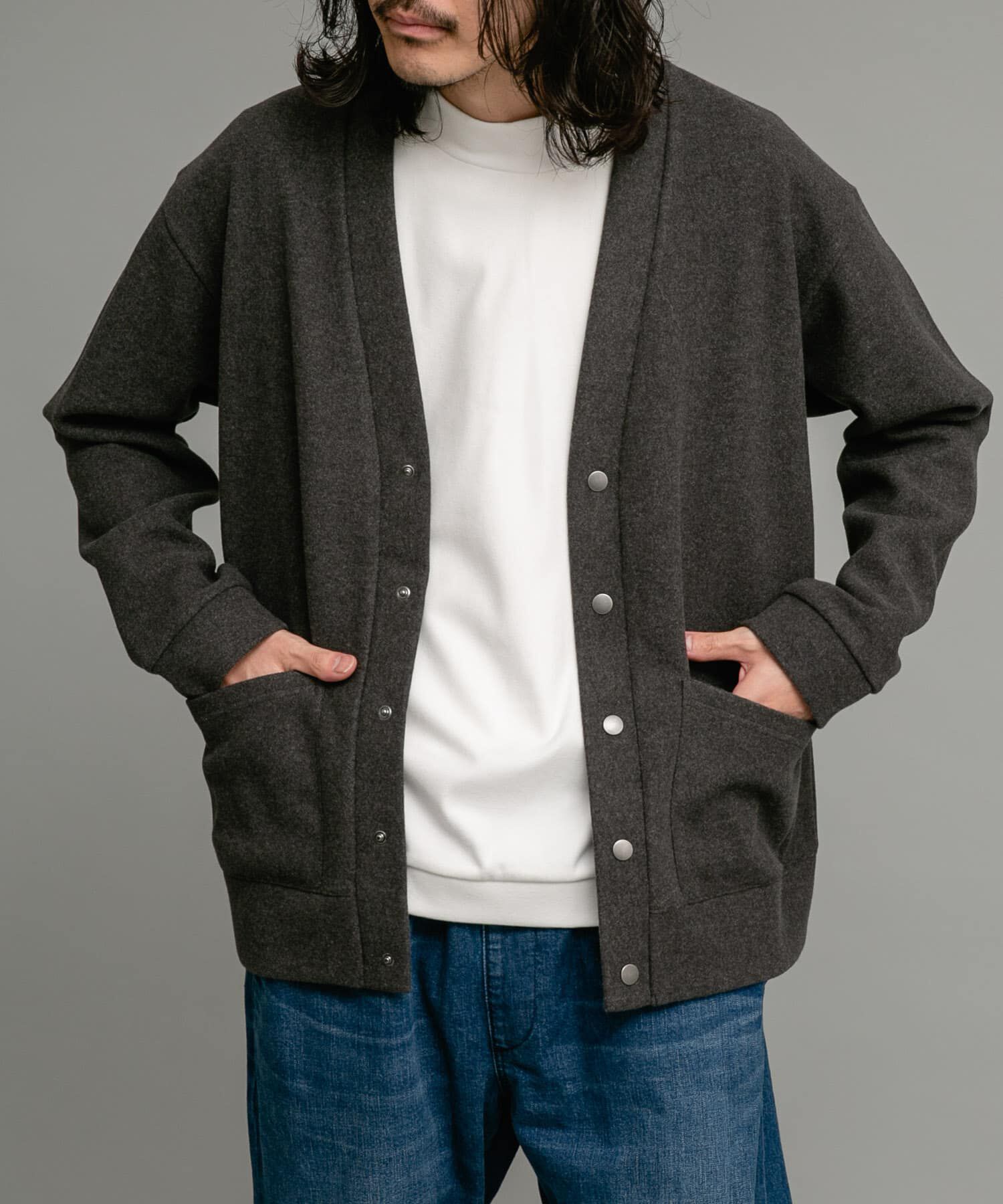 Sonny Label 「ストレッチメルトンカーディガン」|カーディガン|