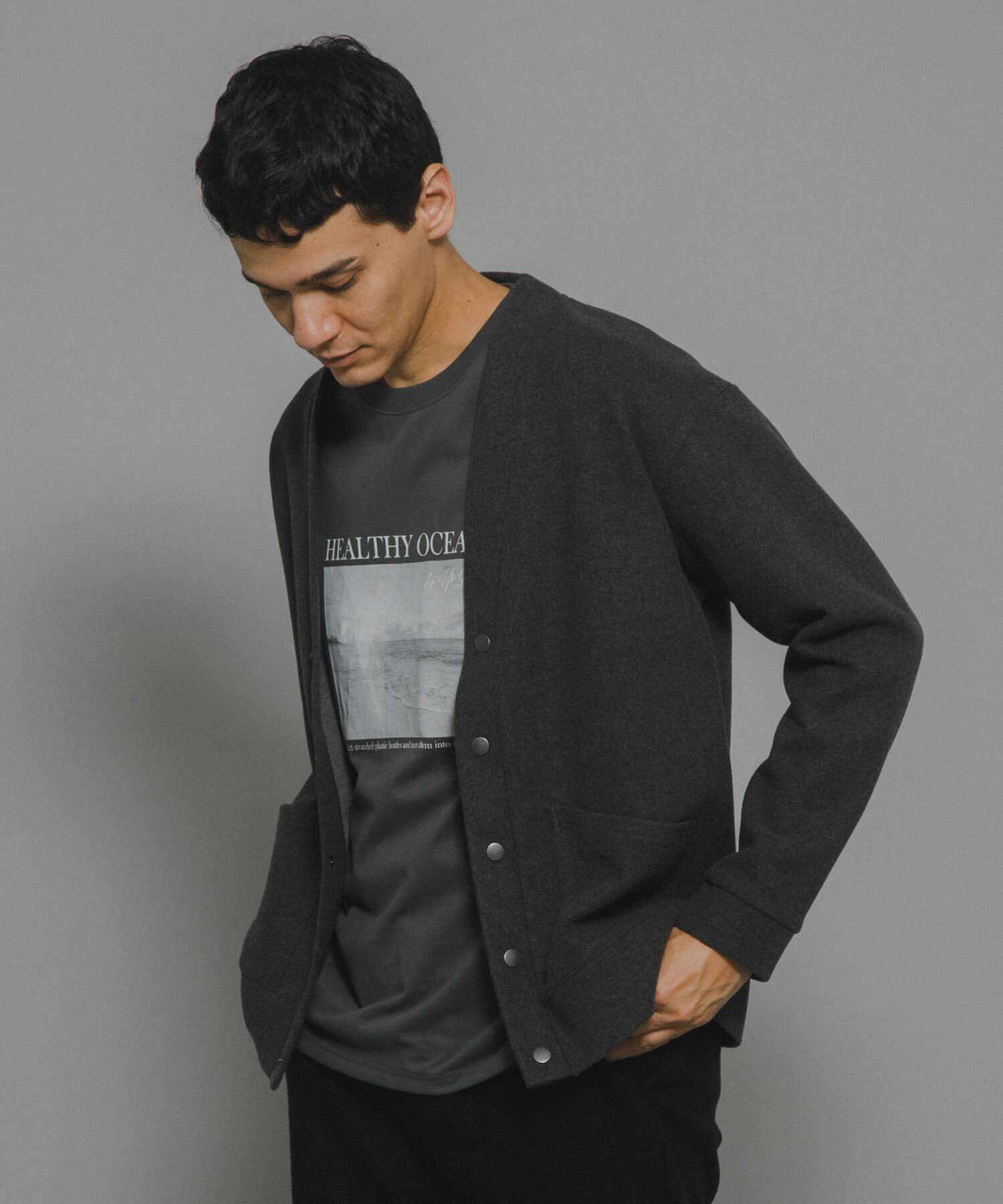 Sonny Label 「ストレッチメルトンカーディガン」|カーディガン|