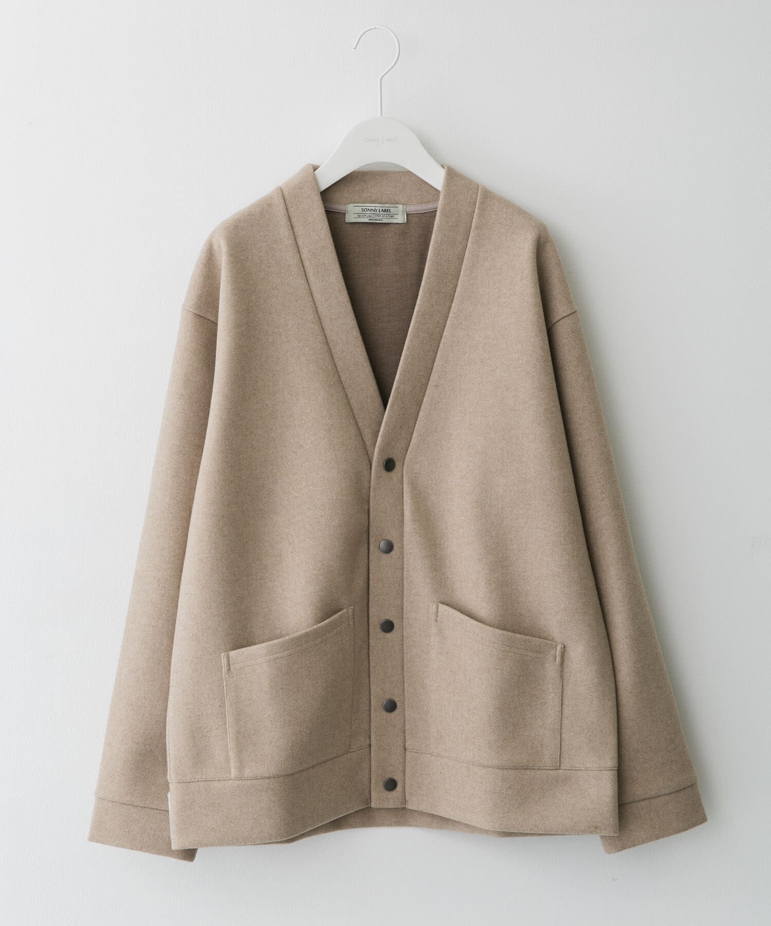 Sonny Label 「ストレッチメルトンカーディガン」|カーディガン|ライトベージュ