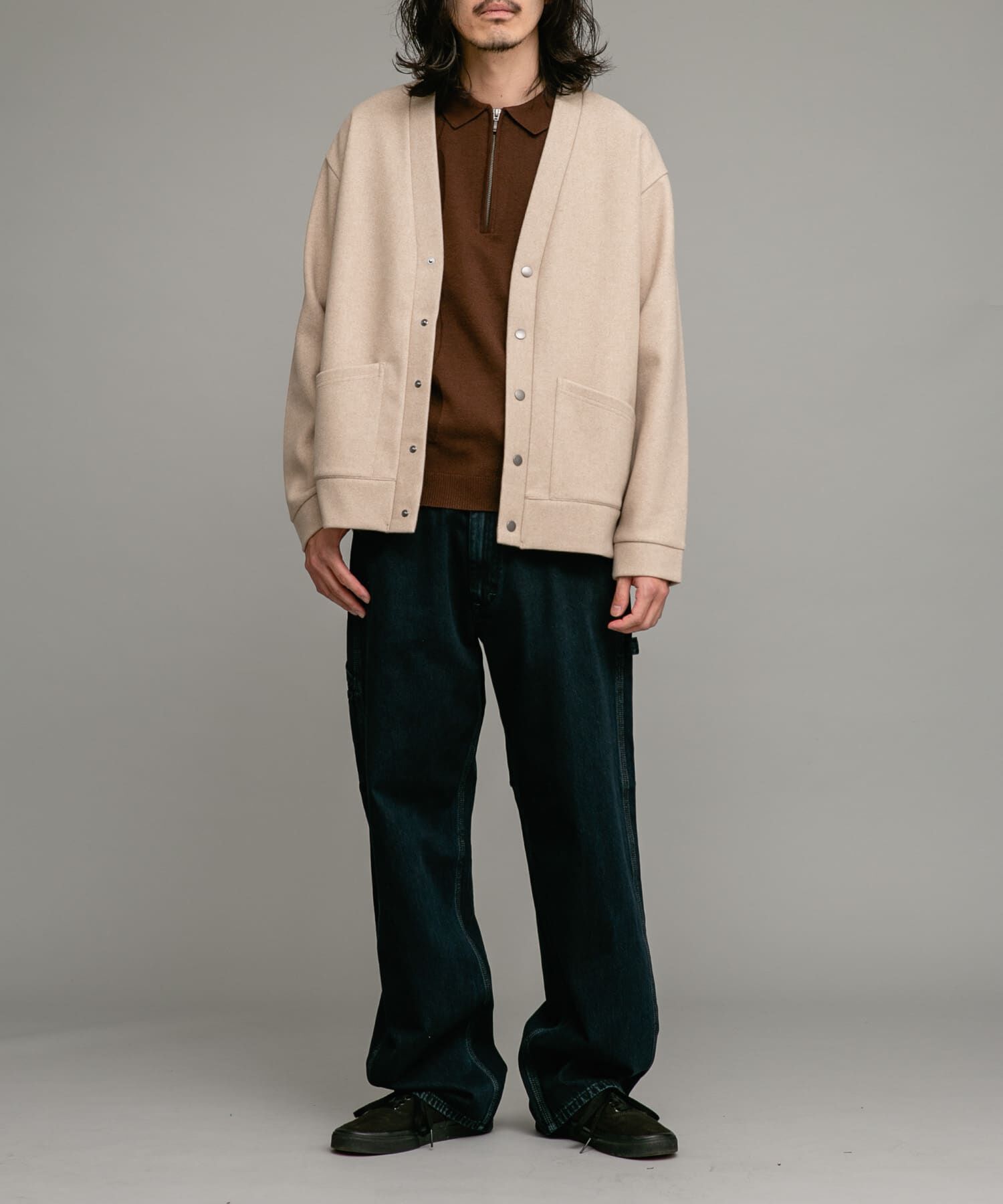 Sonny Label 「ストレッチメルトンカーディガン」|カーディガン|