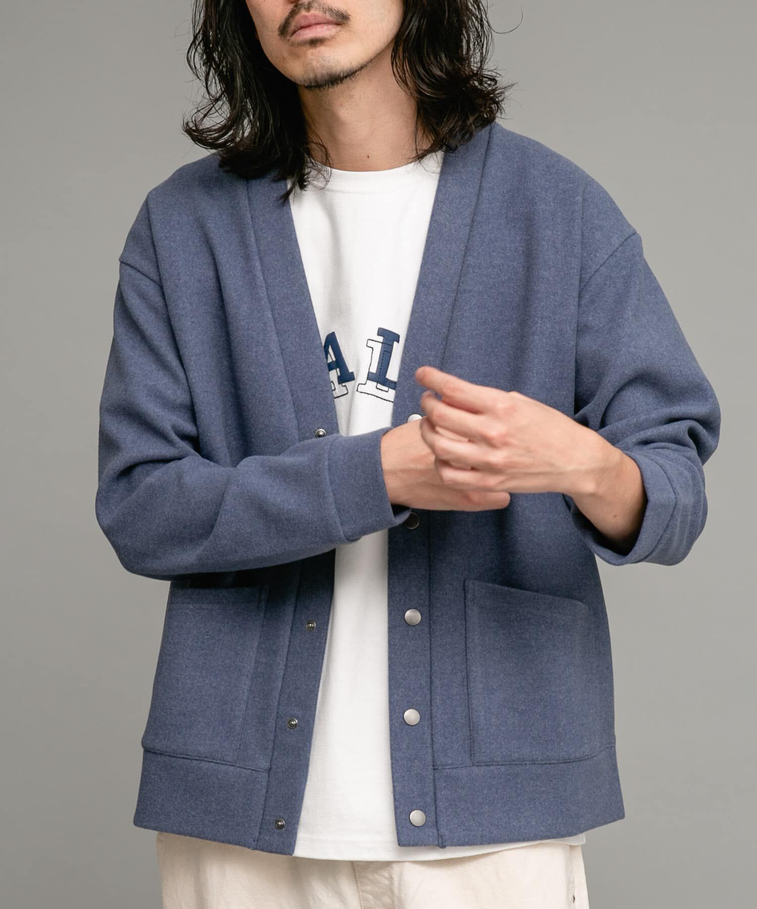 Sonny Label 「ストレッチメルトンカーディガン」|カーディガン|