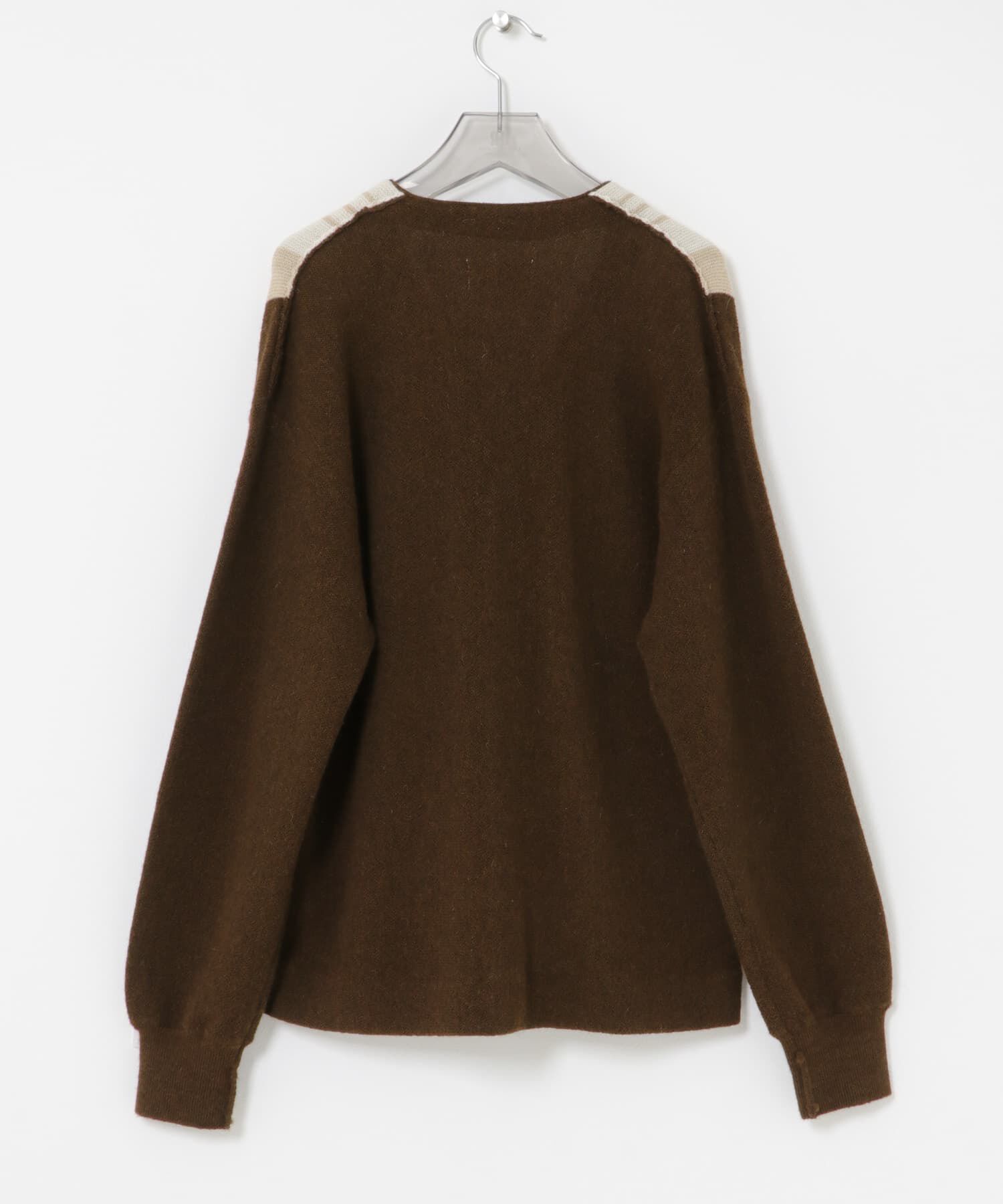 URBAN RESEARCH「UNDYED ALPACA STRIPE CARDIGAN」|カーディガン|