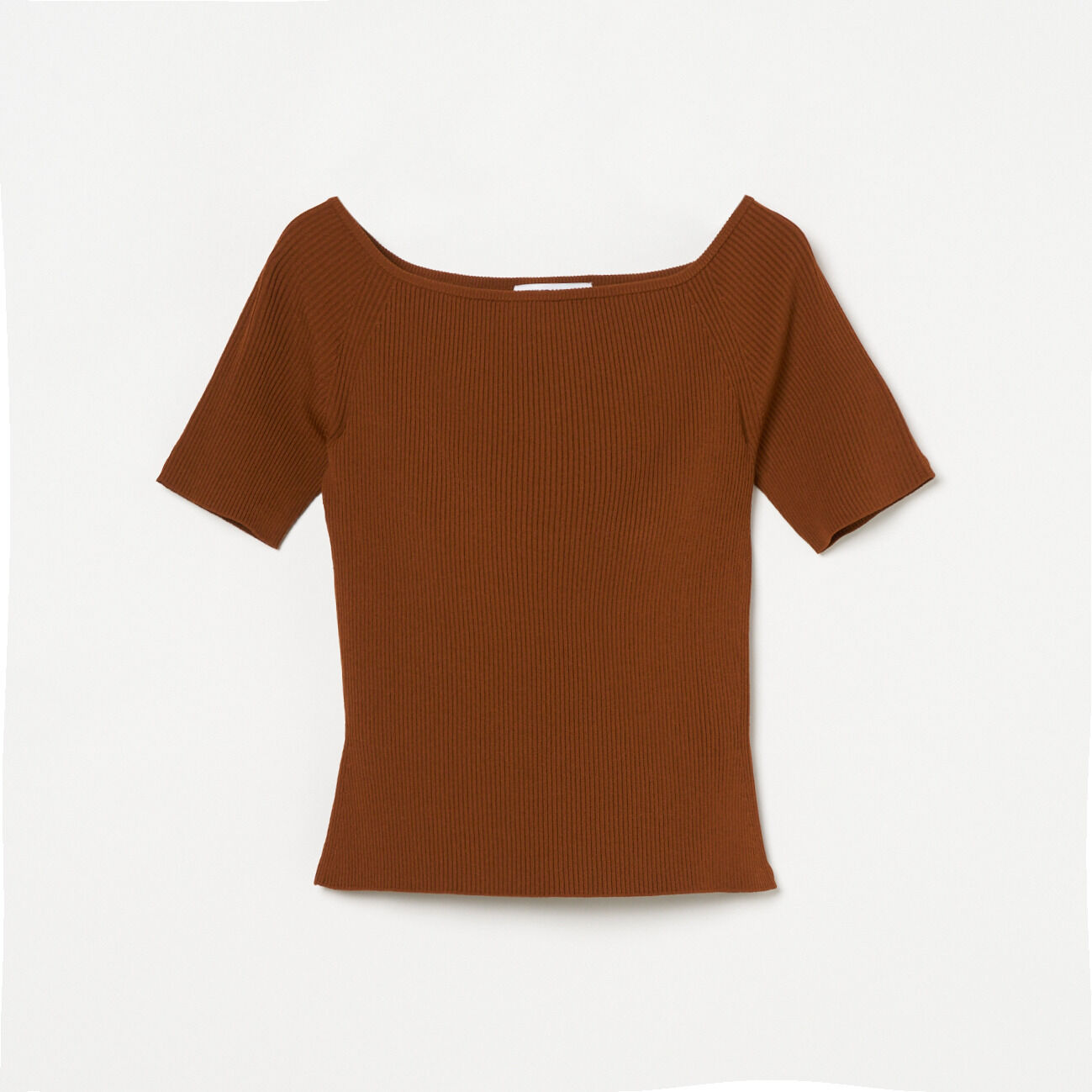  「NICENICE MOMENT OPEN SHOULDER SHELL」|Tシャツ・カットソー|ブラウン