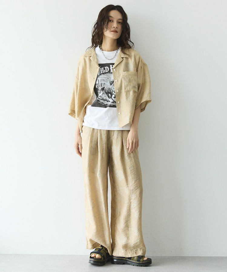 GARAGE OF GOOD CLOTHING「シアージャガード開襟ハーフスリーブシャツ」|シャツ・ブラウス|