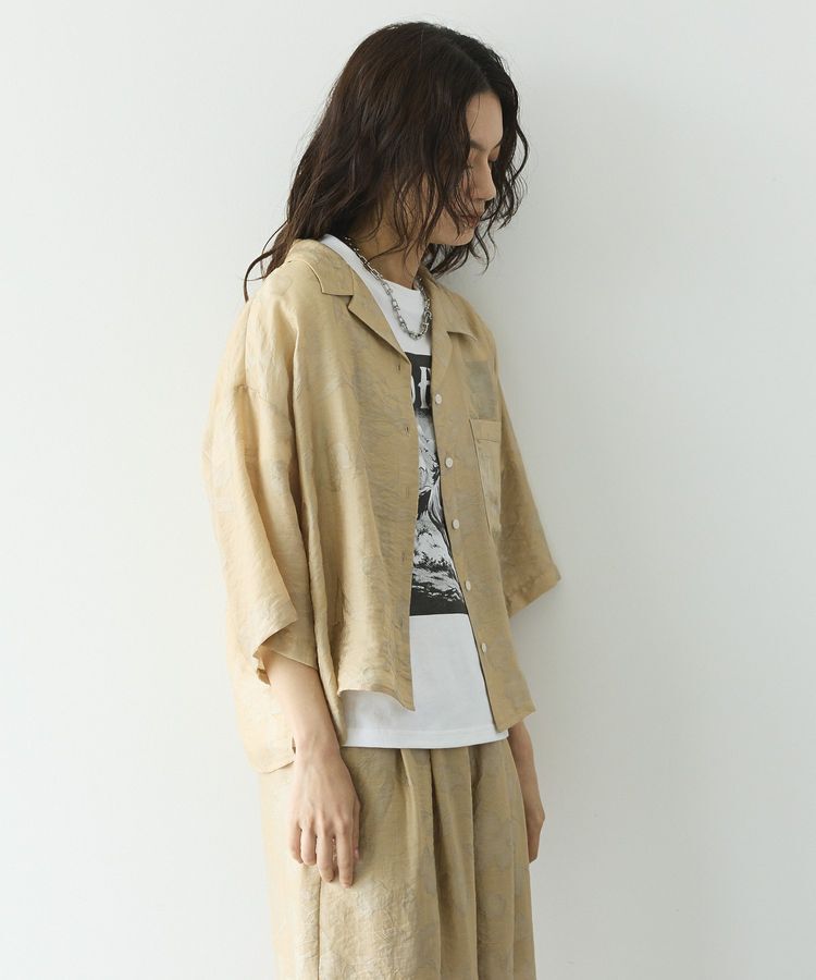 GARAGE OF GOOD CLOTHING「シアージャガード開襟ハーフスリーブシャツ」|シャツ・ブラウス|