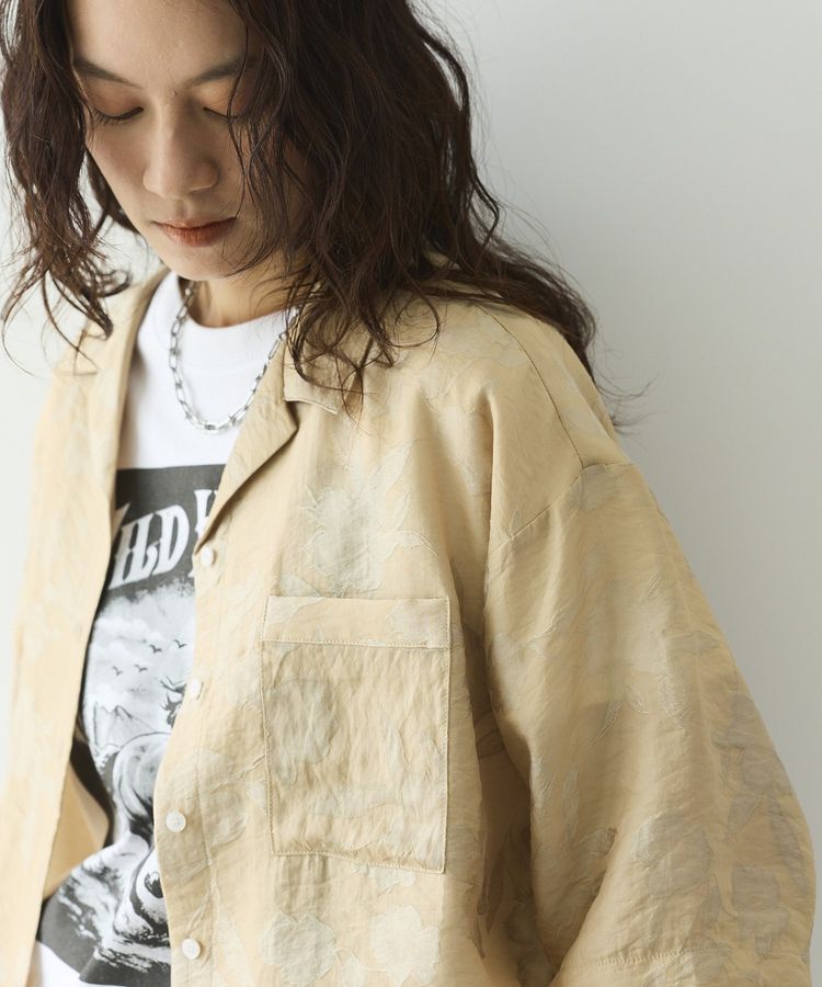 GARAGE OF GOOD CLOTHING「シアージャガード開襟ハーフスリーブシャツ」|シャツ・ブラウス|