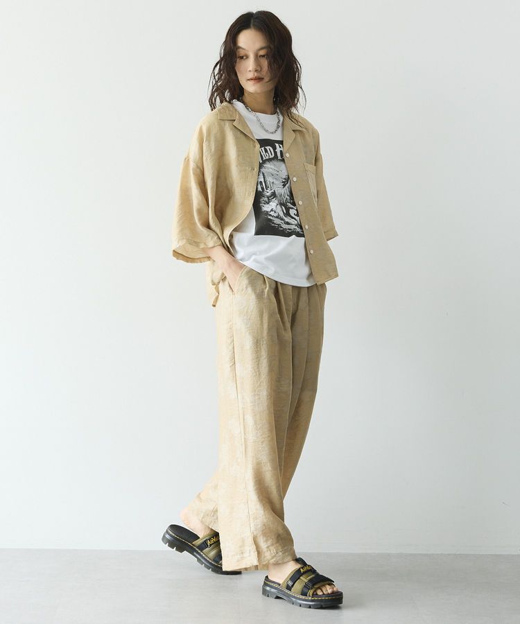 GARAGE OF GOOD CLOTHING「シアージャガード開襟ハーフスリーブシャツ」|シャツ・ブラウス|