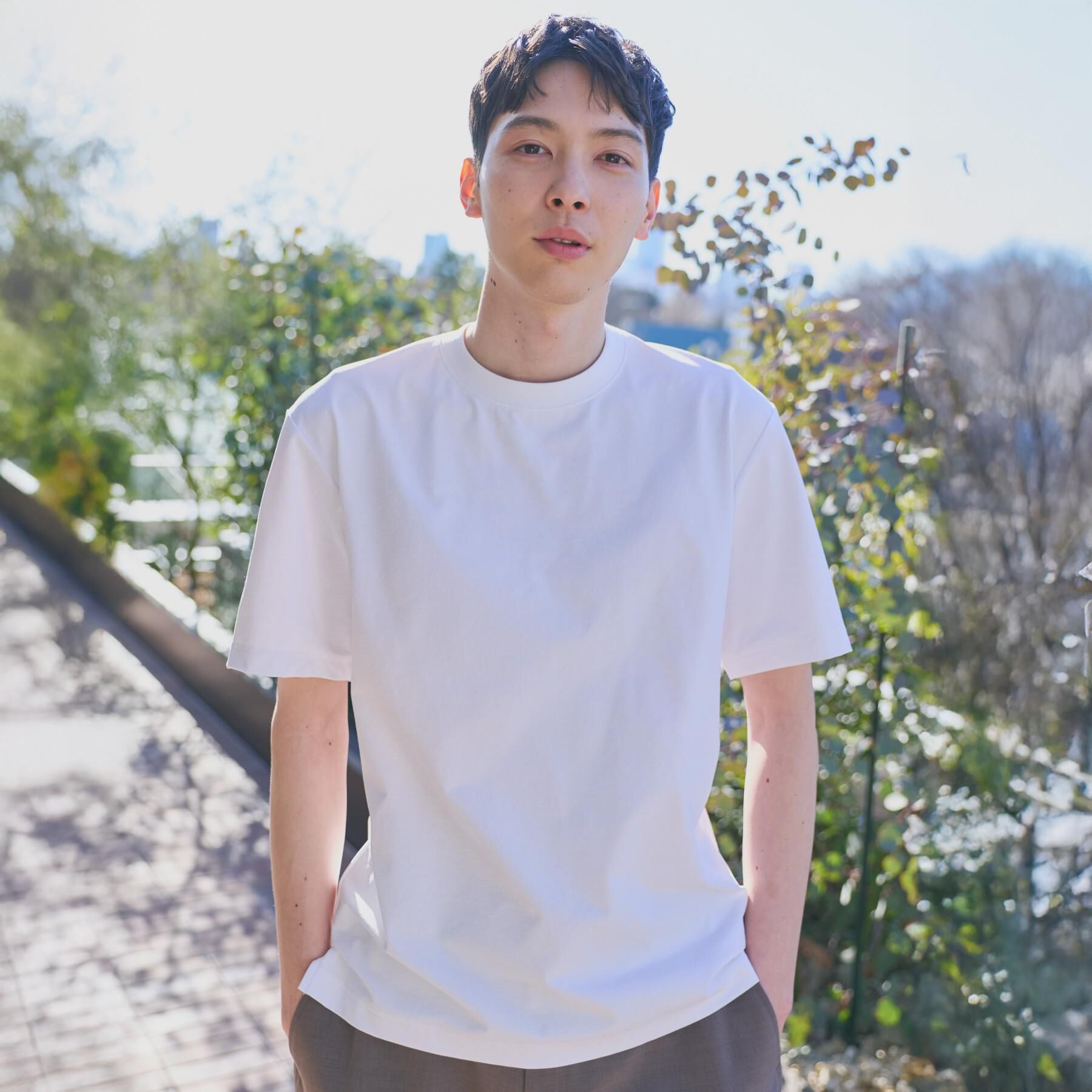 THE SHOP TK「【接触冷感/吸水速乾/UVカット/透け防止/遮熱】BO-NO TEE/ボーノTシャツ」|Tシャツ・カットソー|