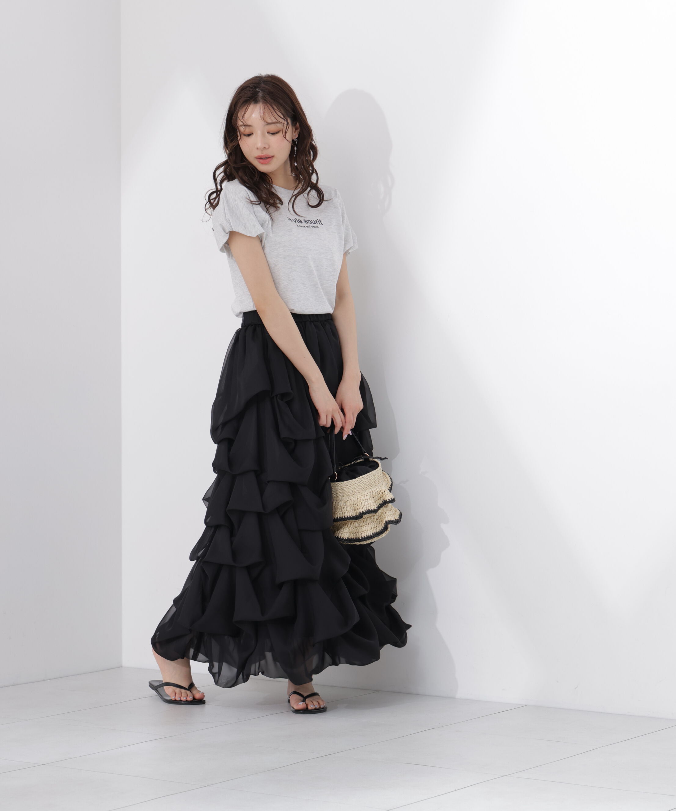 PROPORTION BODY DRESSING「＜山内ともなさんコラボ＞タックバルーンスカート 26SS」|スカート|