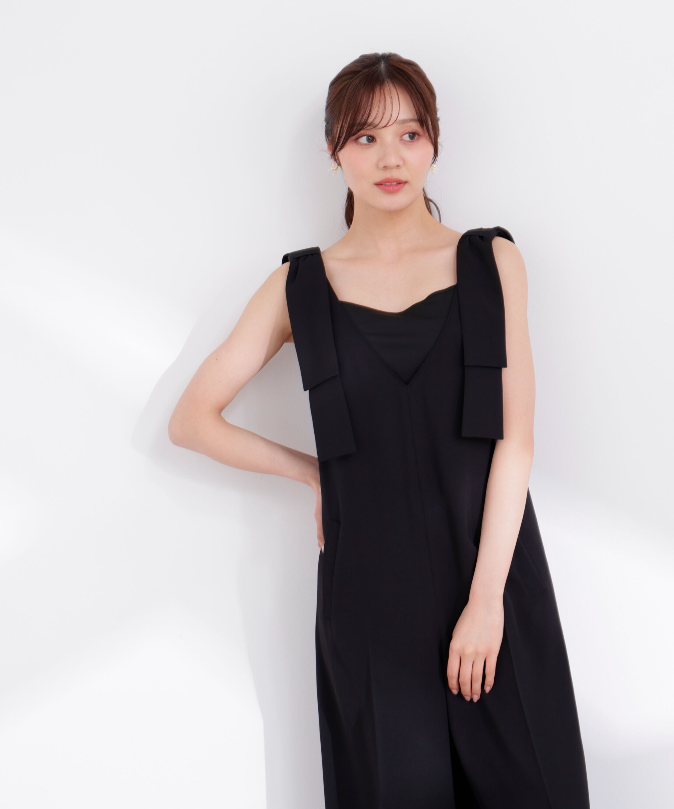 PROPORTION BODY DRESSING「リボン付きオールインワン 26SS」|ワンピース|