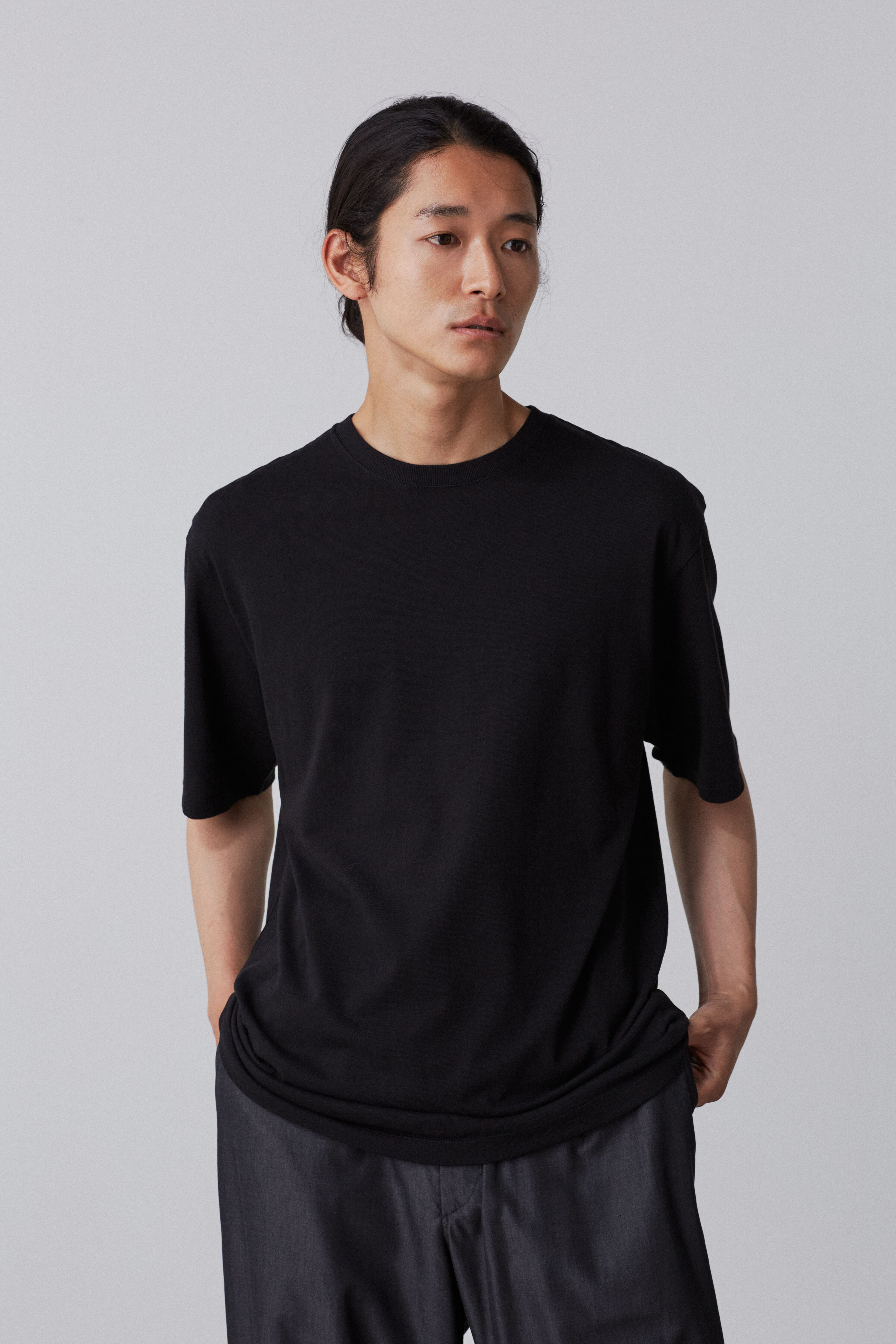 YLEVE 「YLEVE / SUPIMA COTTON CUPRA T‐SHIRT」|Tシャツ・カットソー|ブラック