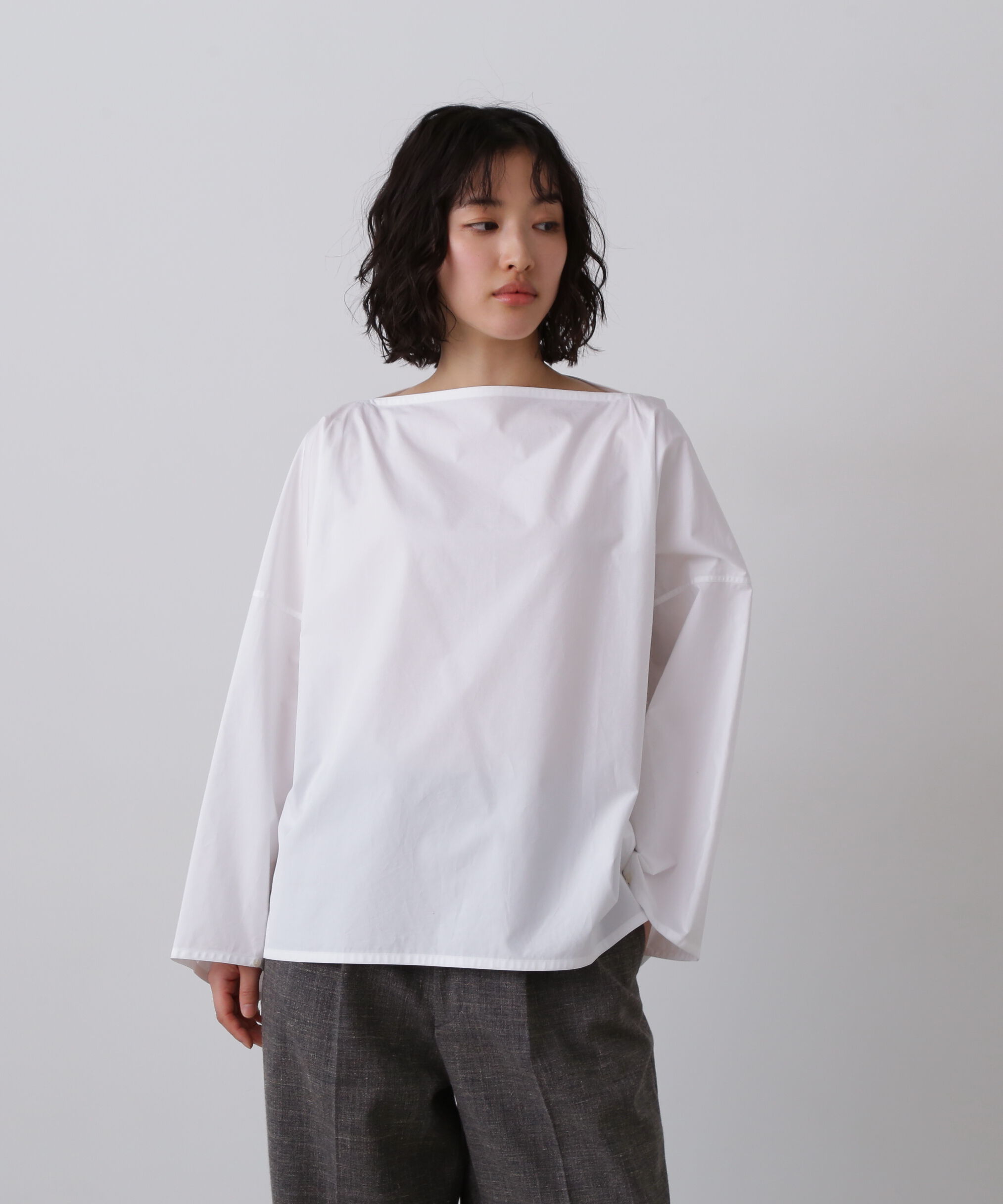 YLEVE 「YLEVE / FINX COTTON WEATHER PULL OVER SHIRT」|シャツ・ブラウス|ホワイト