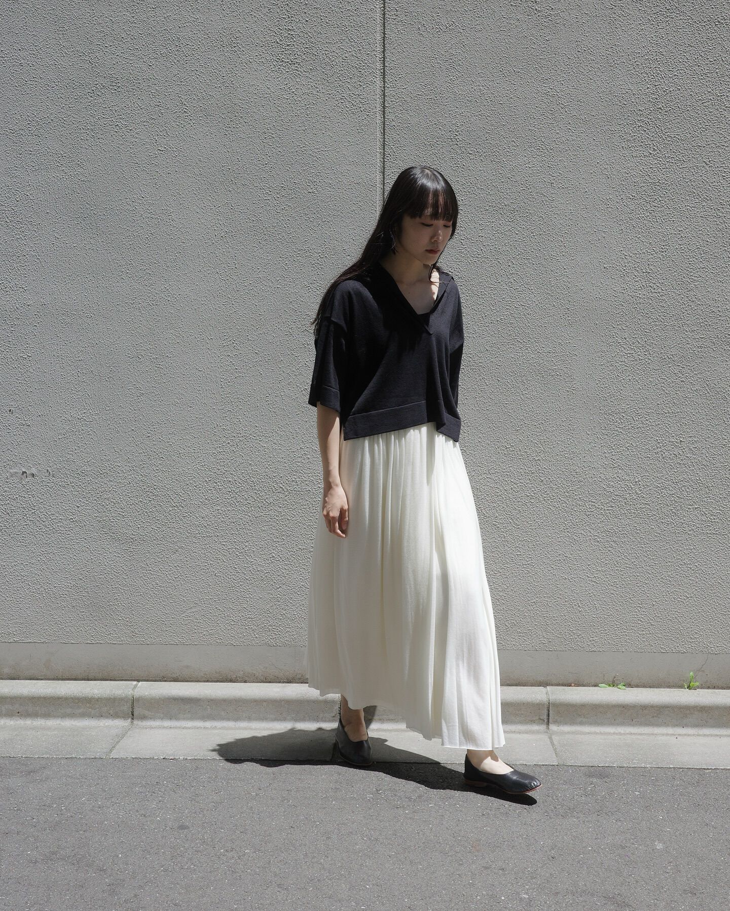 YLEVE 「YLEVE / CASHMERE SILK SHEER JERSEY SKIRT」|スカート|