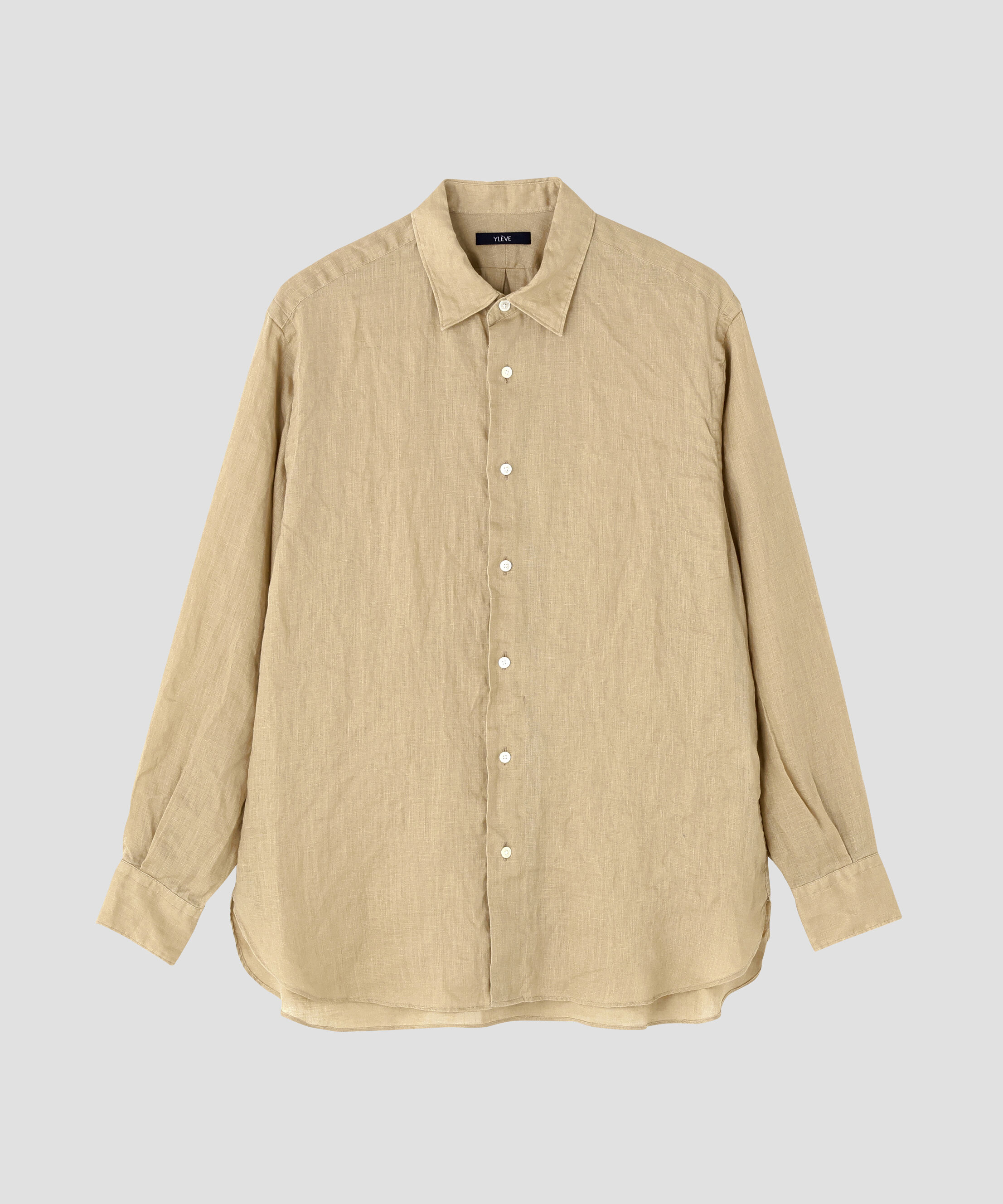 YLEVE 「YLEVE / LINEN BROADCLOTH SHIRT」|シャツ・ブラウス|ベージュ