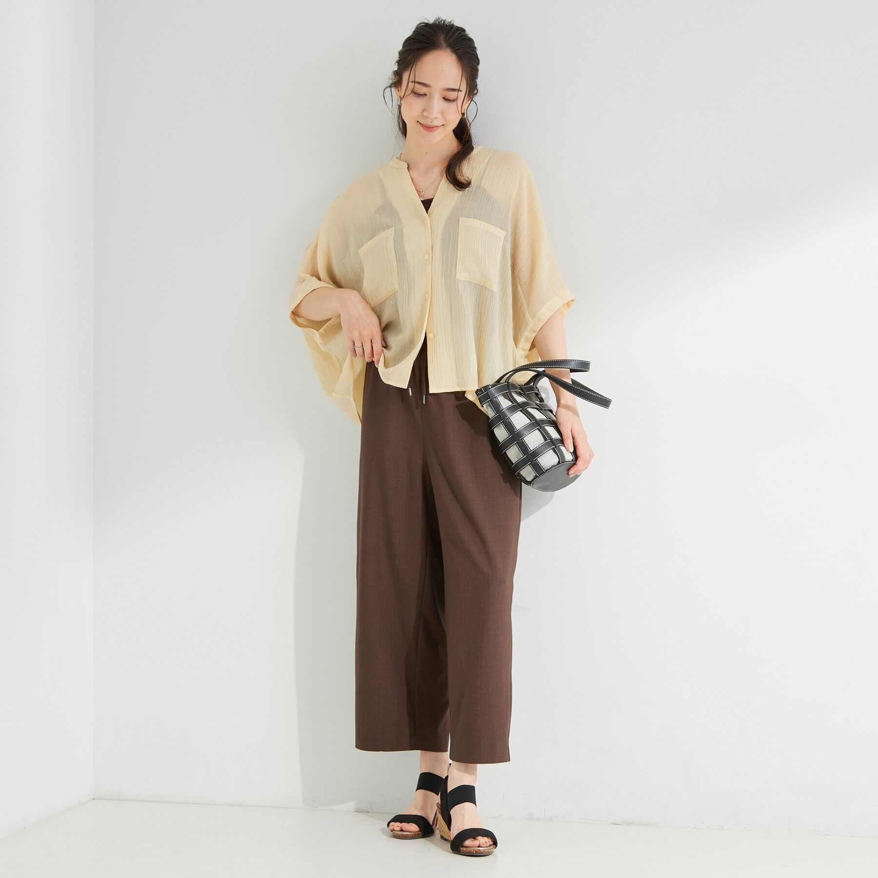 SHOO･LA･RUE「シアーワッシャーポケドルマン」|シャツ・ブラウス|