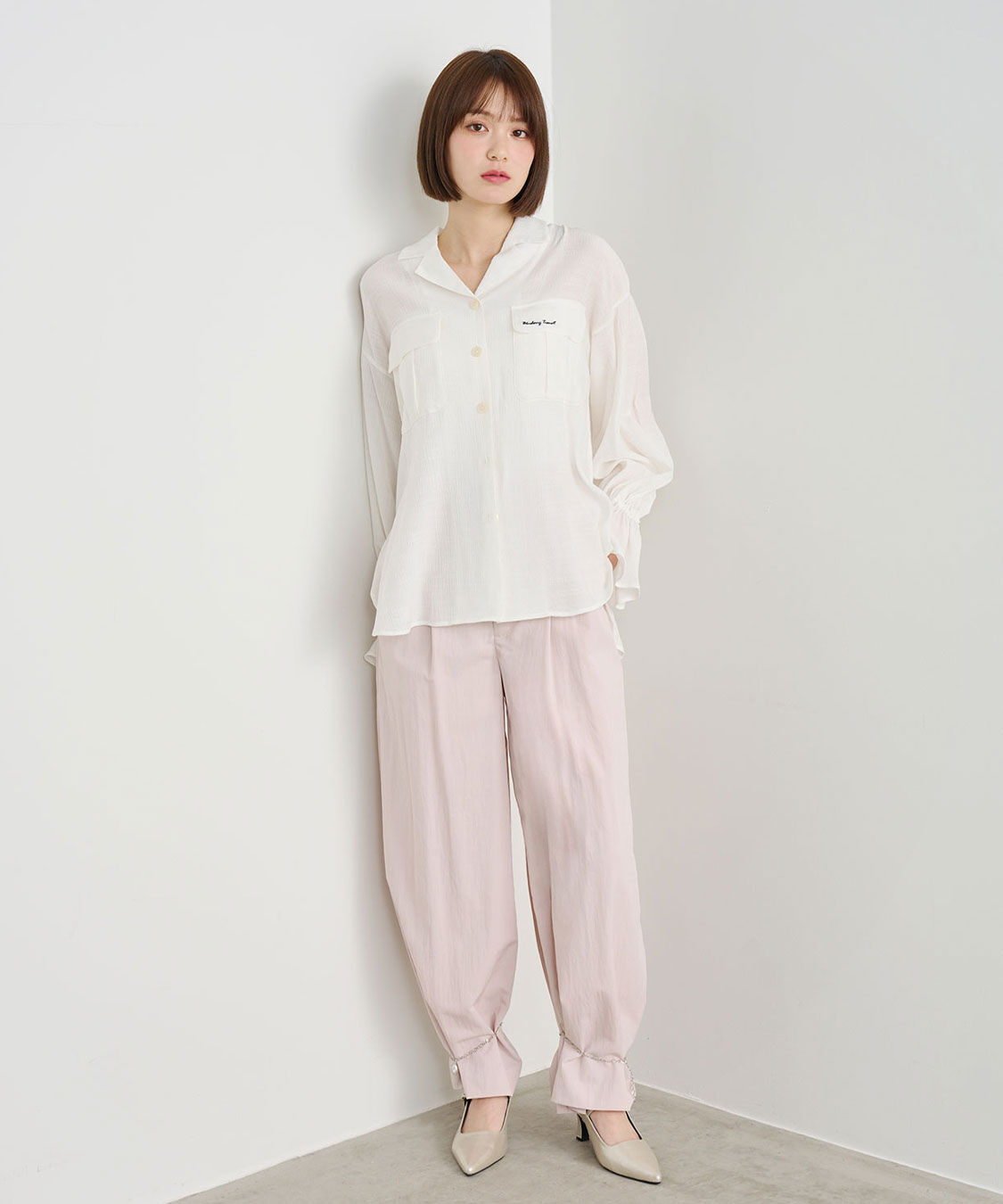 COCO DEAL「アンクレットタックワイドパンツ」|スラックス|