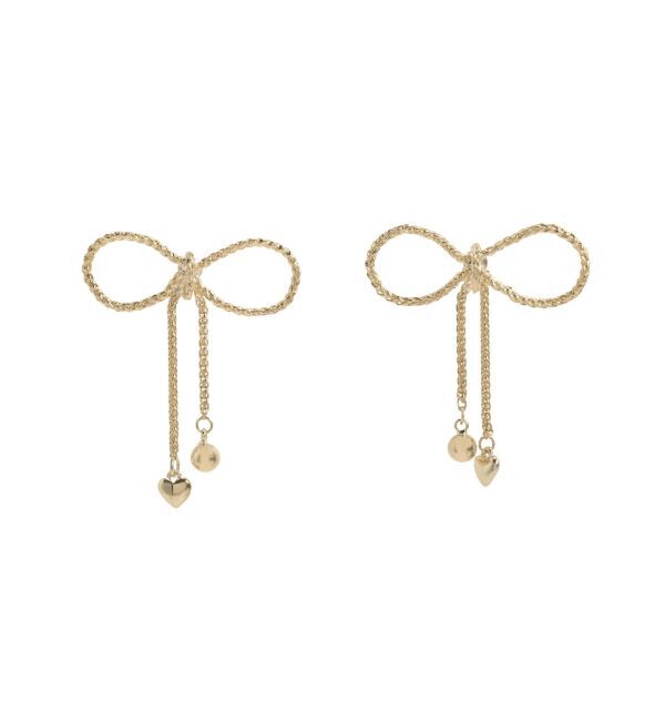 EMODA「CHAIN RIBBON PIERCE」|ピアス|ゴールド