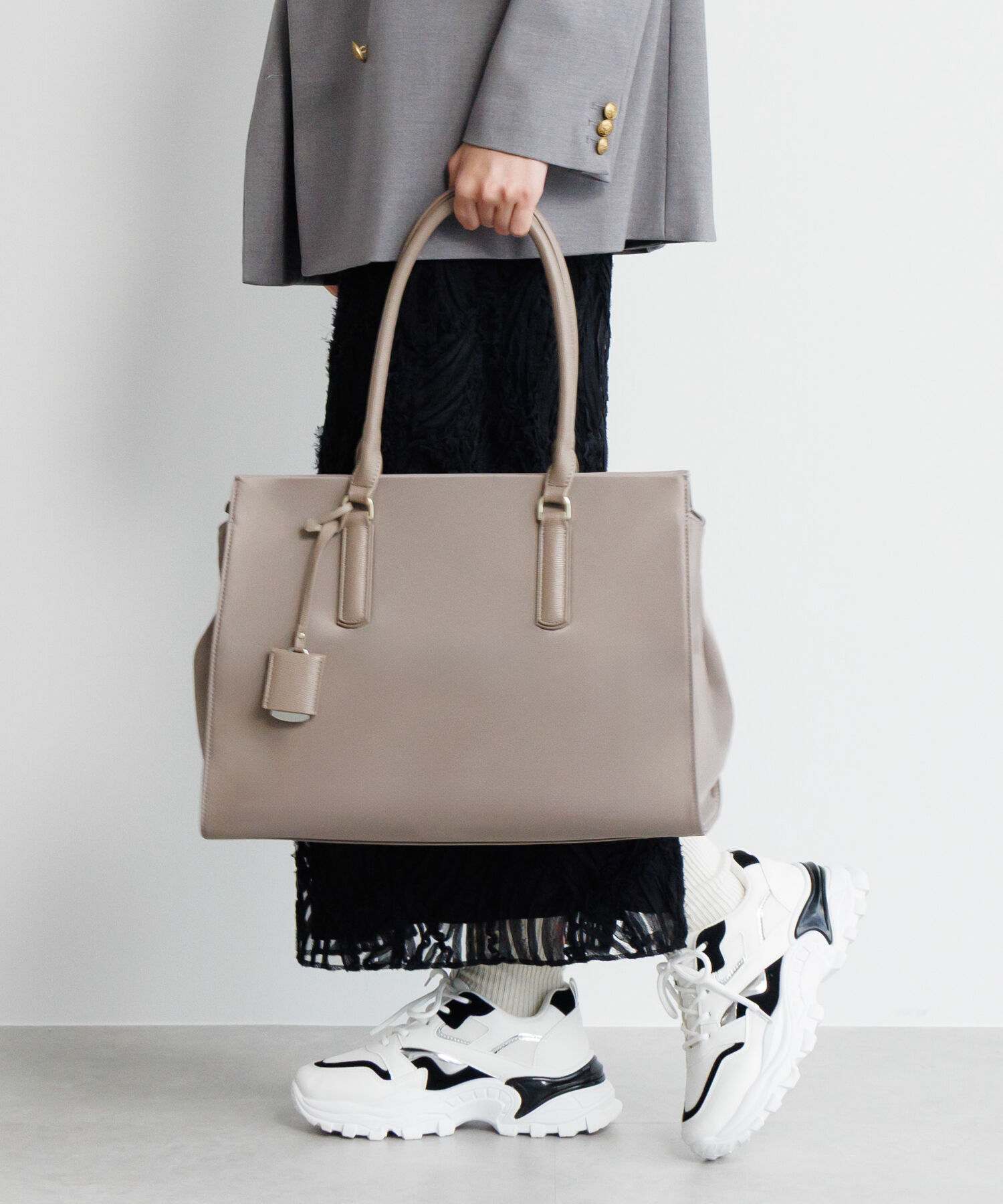 Jewelna Rose「Jewelna Rose OLバッグ・エト エアリィ 横型トートバッグ 16271」|トートバッグ|グレージュ