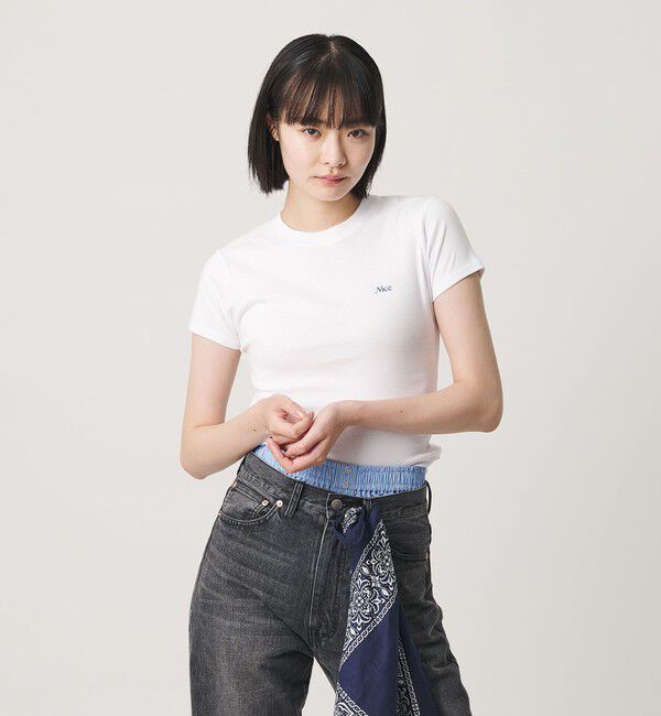NICE WEATHER「＜NICE WEATHER＞ロゴヘルシー Tシャツ」|Tシャツ・カットソー|