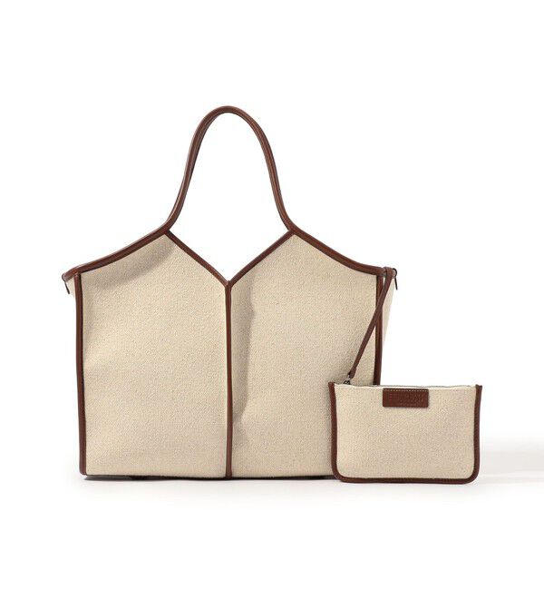 TOMORROWLAND GOODS「HEREU CALELLA SQUARED MEDIUM CANVAS トートバッグ」|トートバッグ|42 ライトベージュ系